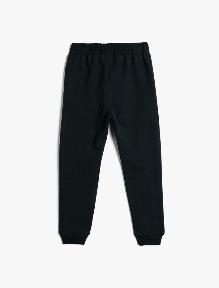 Erkek Bebek Basic Jogger Eşofman Altı Beli Bağlamalı Pamuklu