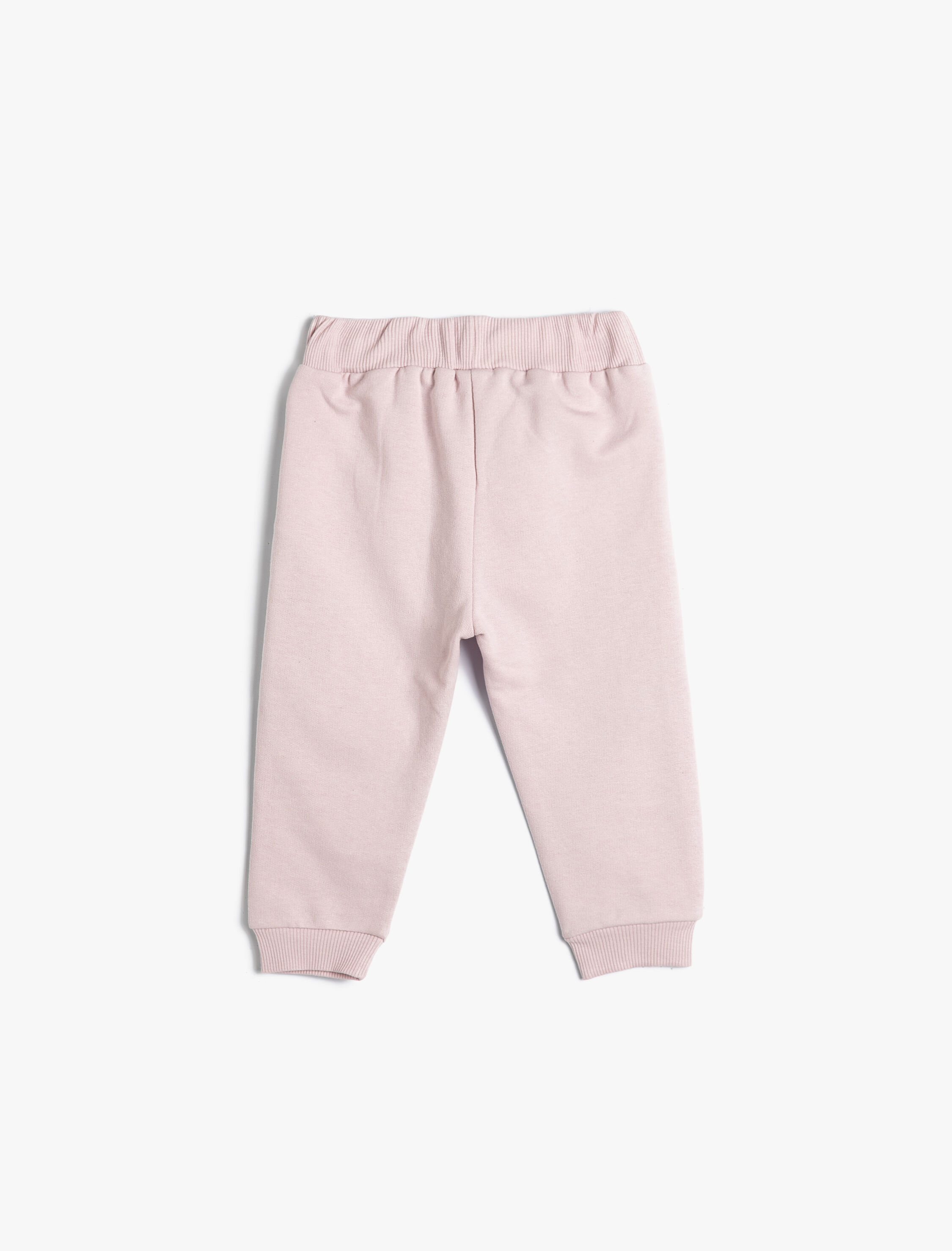  Kız Bebek Basic Jogger Eşofman Altı Beli Lastikli Pamuklu Şardonlu