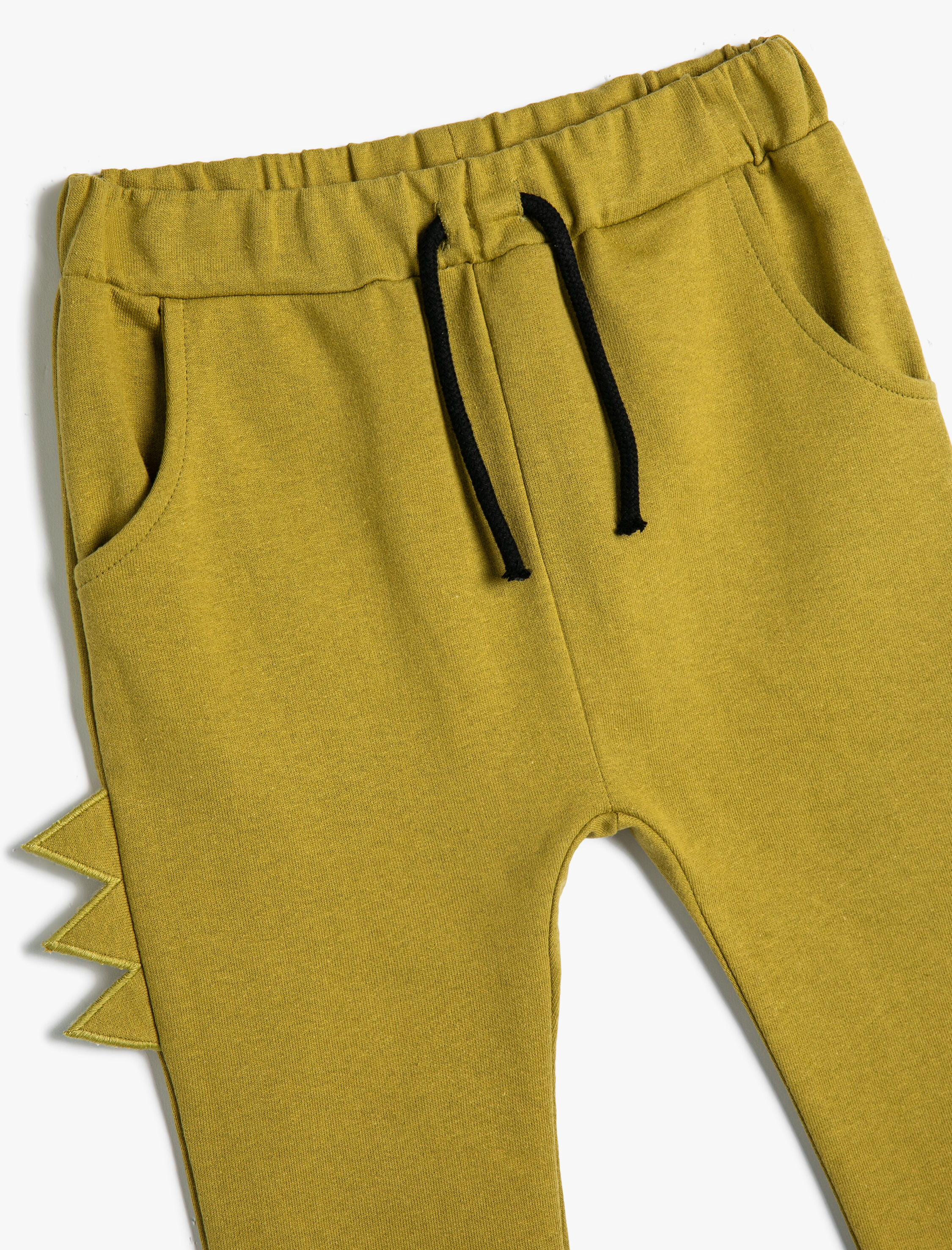  Erkek Bebek Jogger Eşofman Altı Beli Bağlamalı Cepli Aplike Detaylı Pamuklu