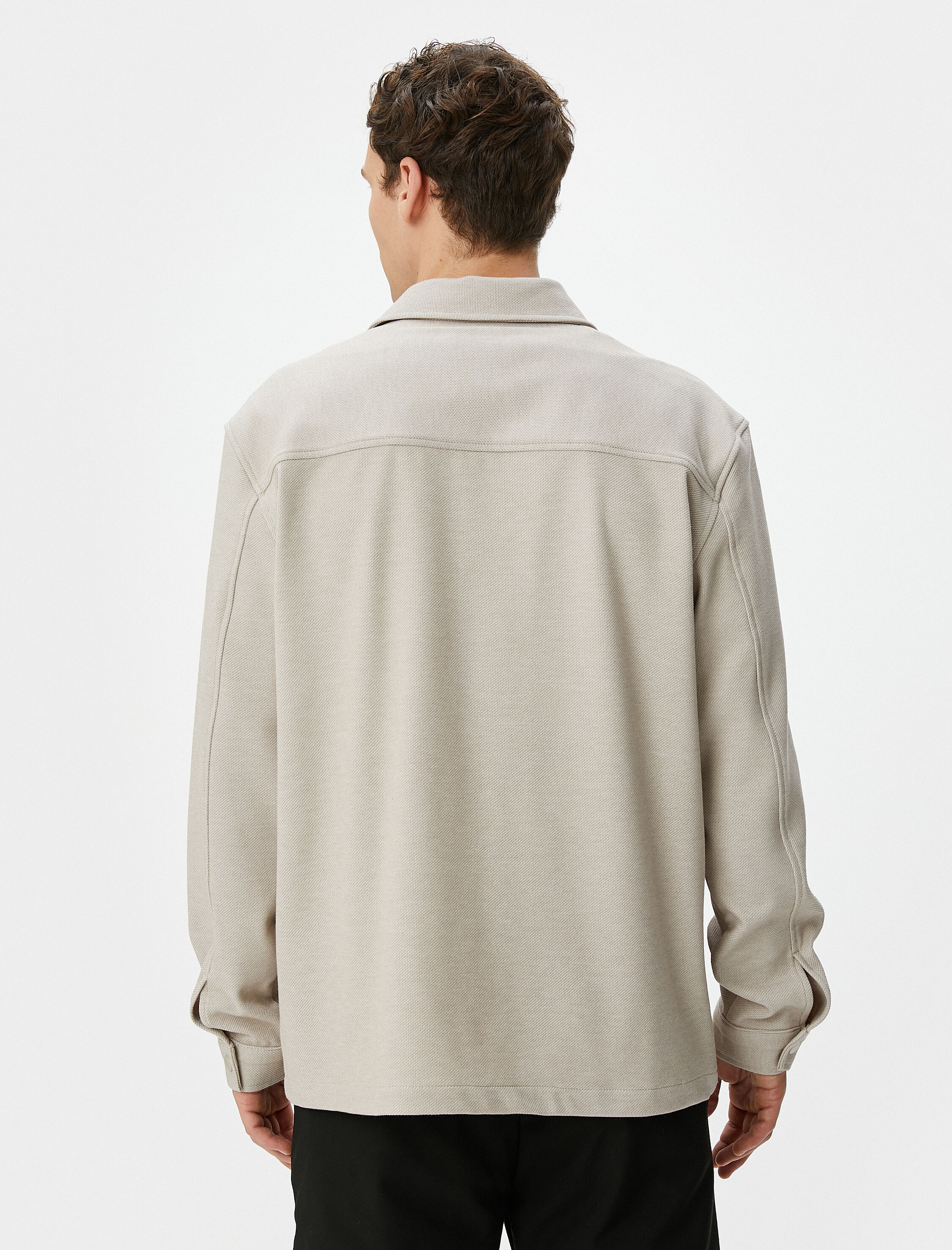   Spor Gömlek Cep Detaylı Klasik Yaka Çıtçıt Düğmeli