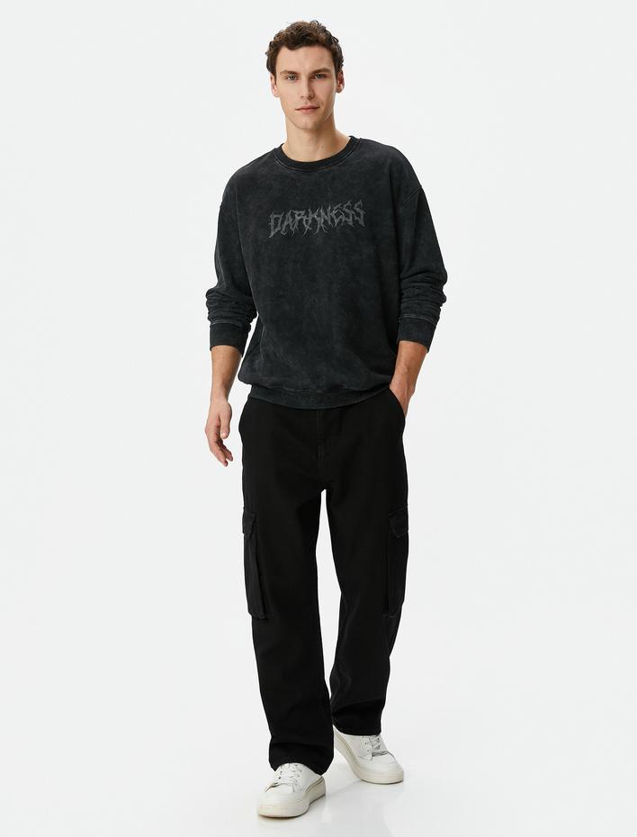  Kargo Cepli Pantolon Düğmeli Pamuklu