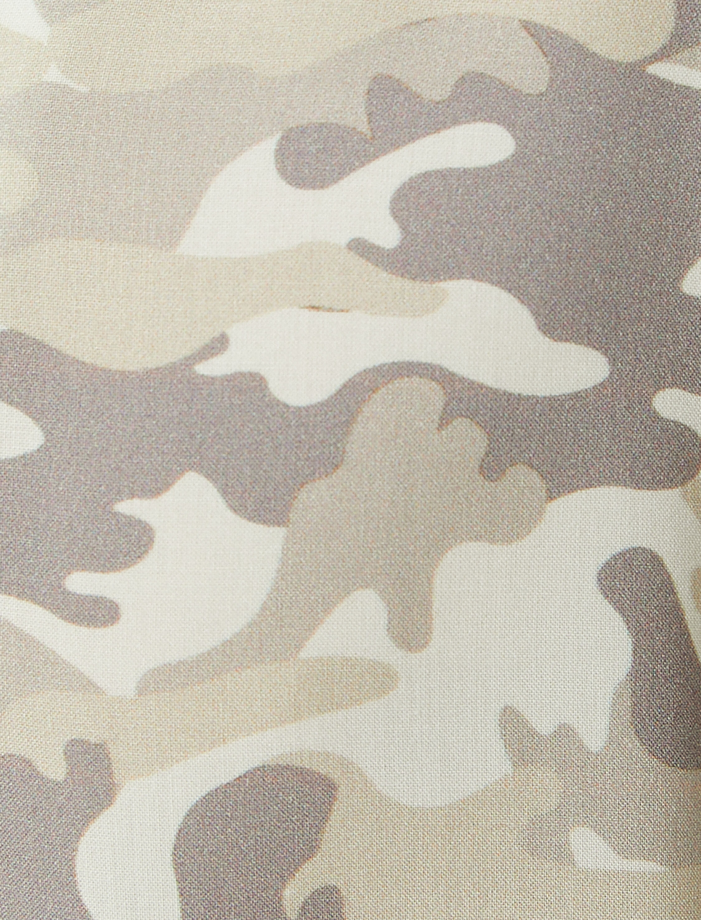   Kamuflaj Baskılı Gömlek Kısa Kollu Devrik Yaka Viskon Kumaş