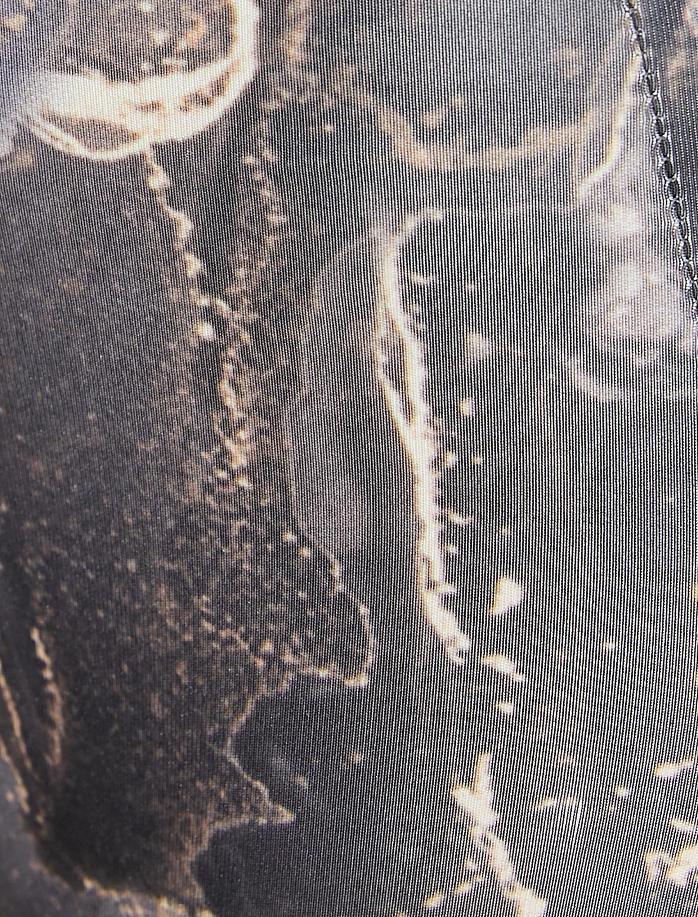   Soyut Desenli Spor Yoga Tayt Yüksek Bel