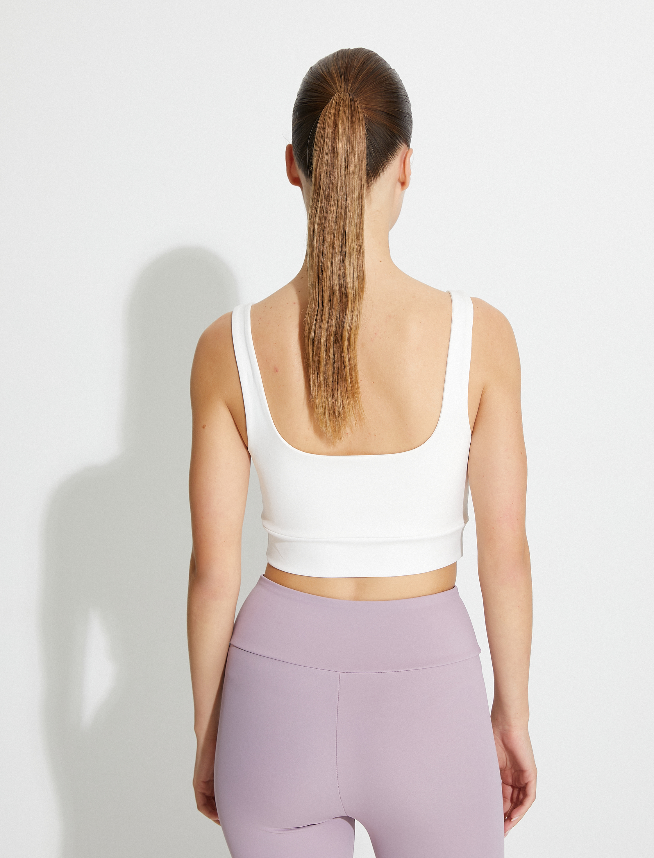   Spor Sütyeni U Yaka Kaplı Slim Fit Baskı Detaylı