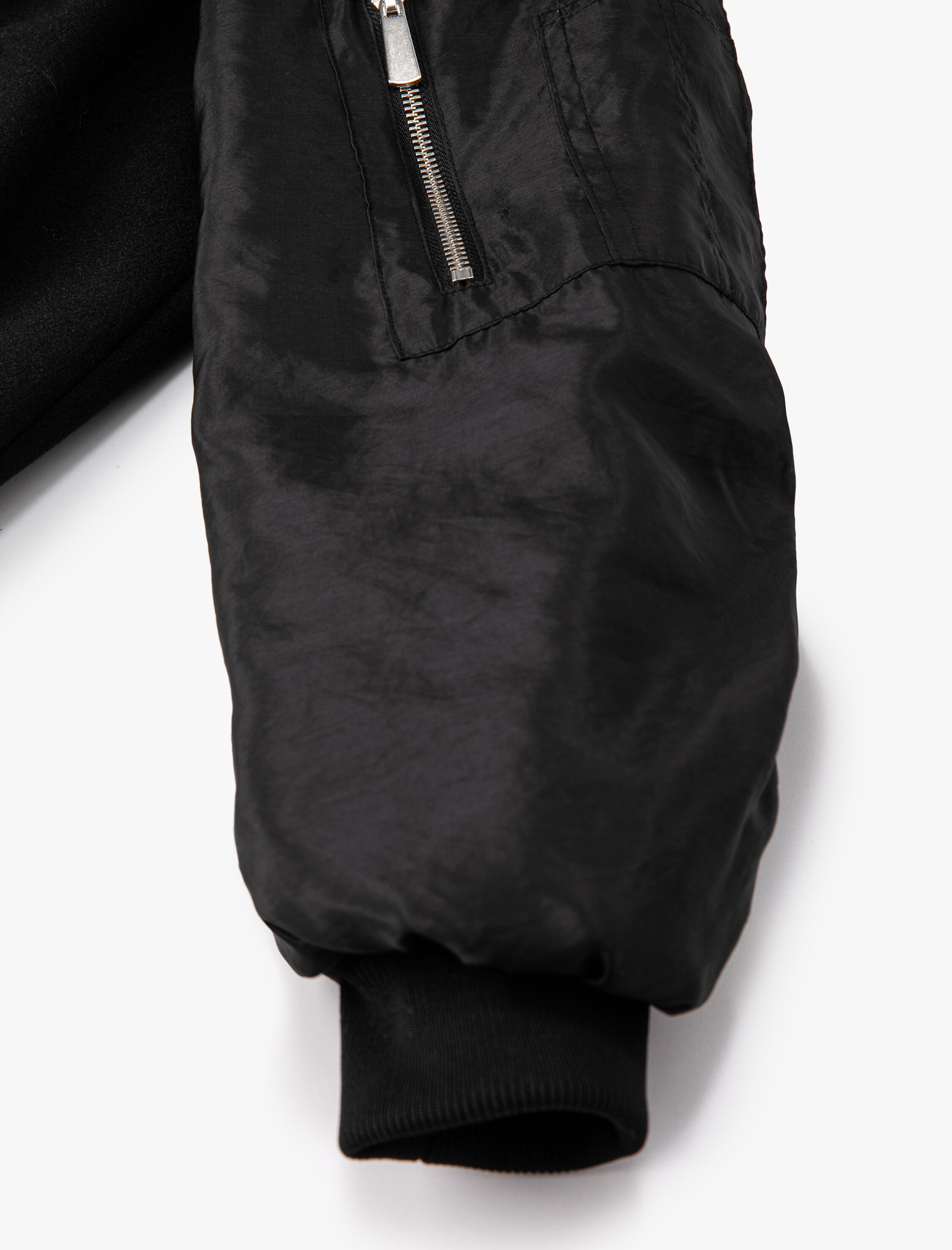   Bomber Ceket Cepli Fermuarlı Paraşüt Kumaşlı Çıtçıtlı