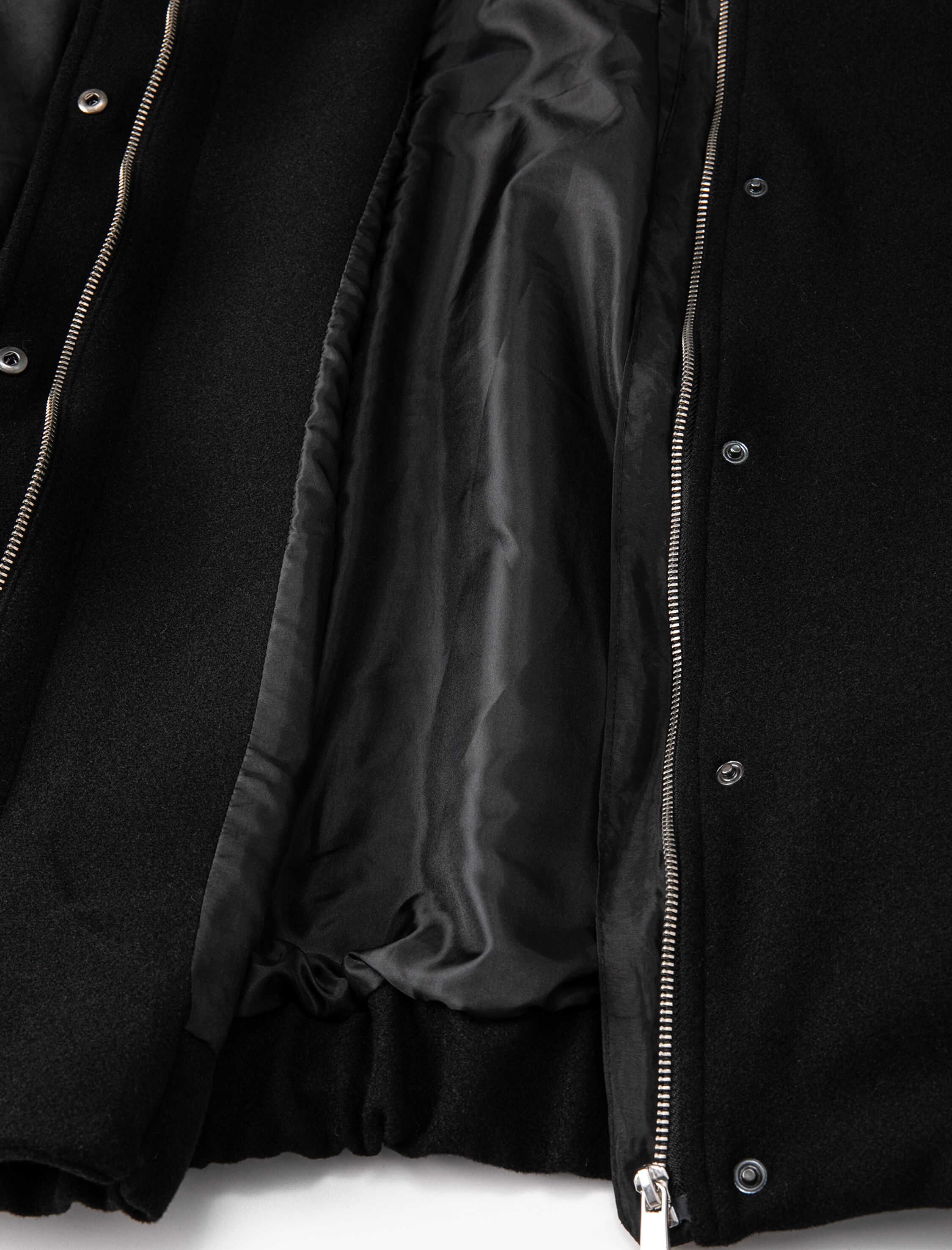   Bomber Ceket Cepli Fermuarlı Paraşüt Kumaşlı Çıtçıtlı