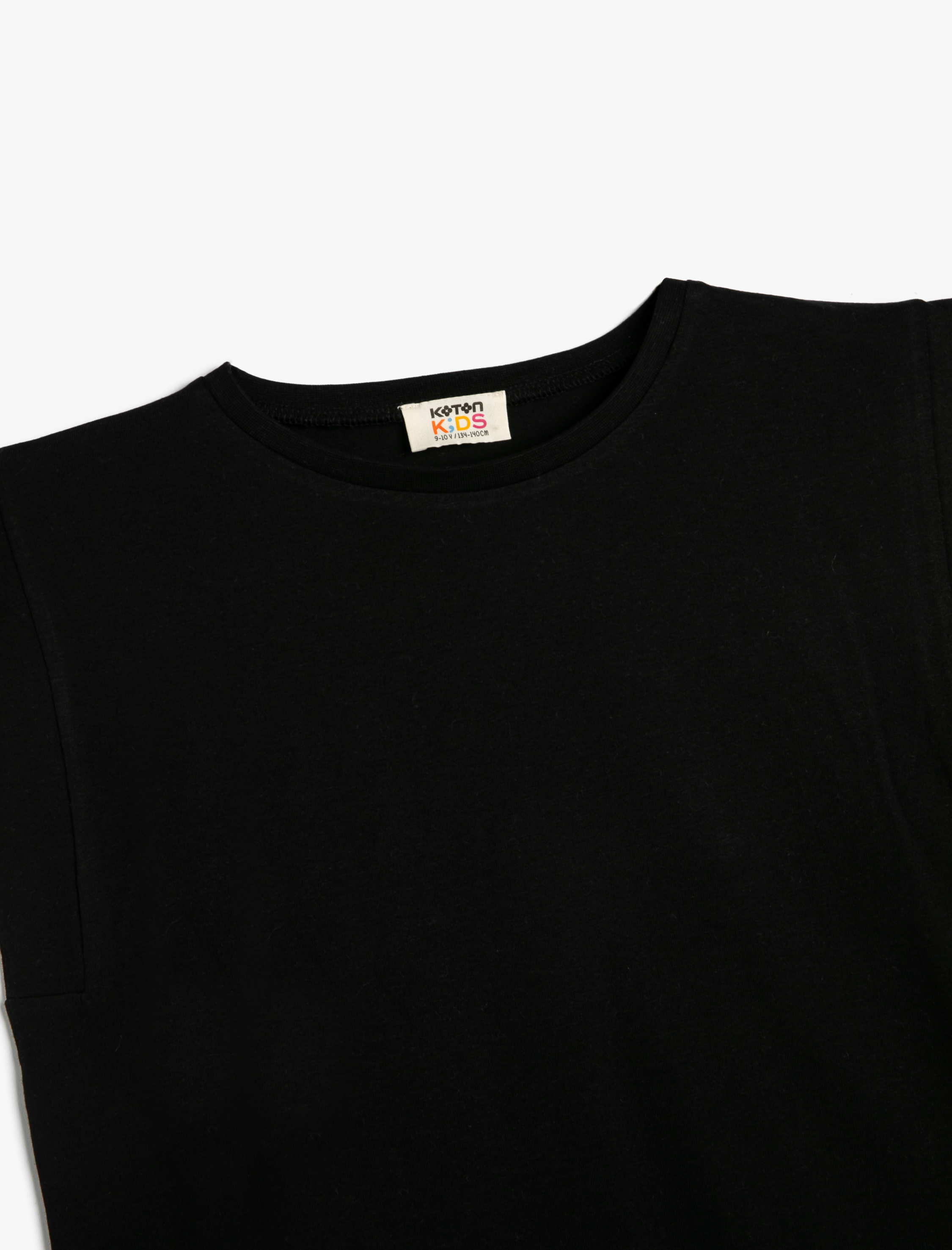  Kız Çocuk Basic Tişört Bisiklet Yaka Kolsuz Pamuklu