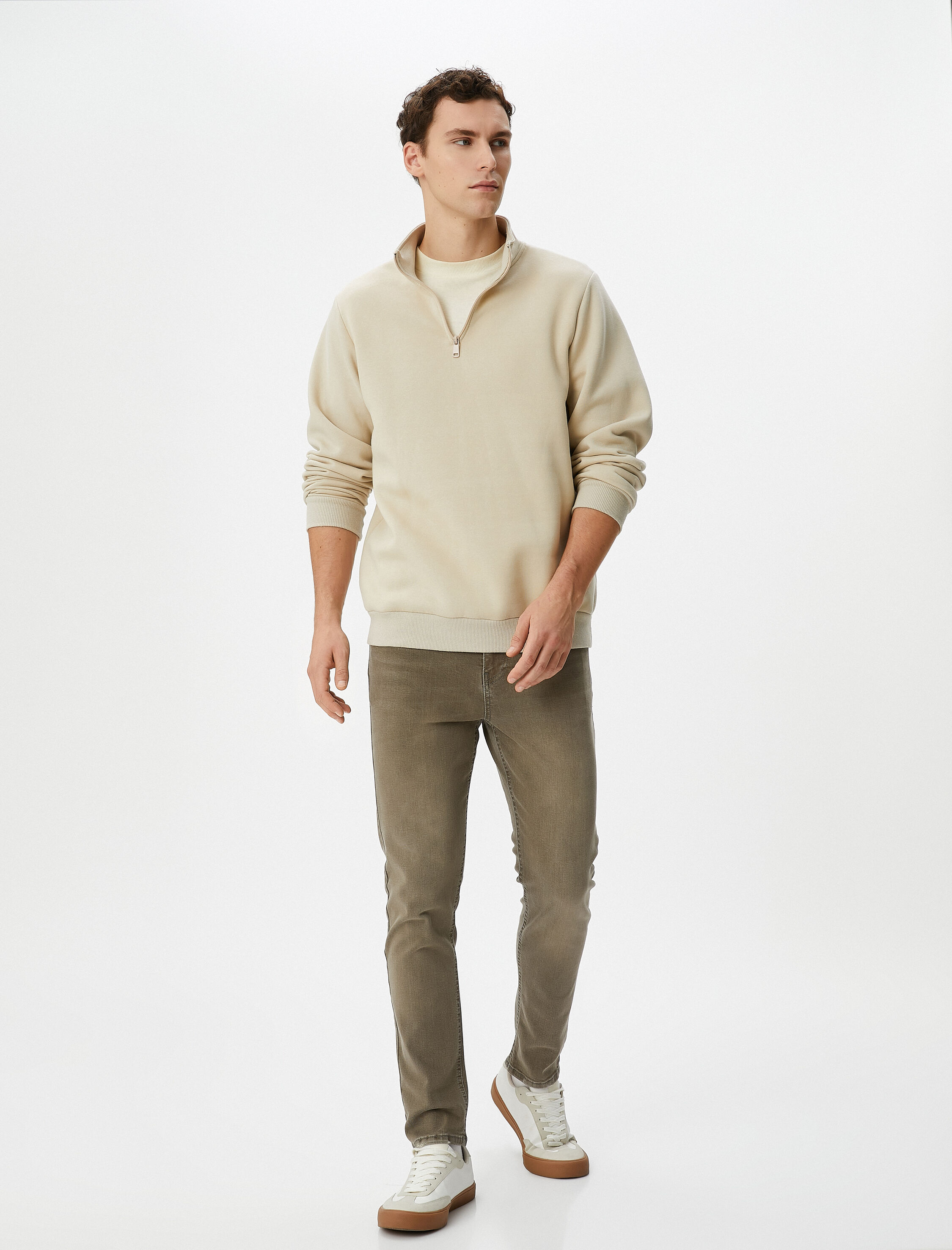   Slim Fit Yıkamalı Kot Pantolon - Brad Jean