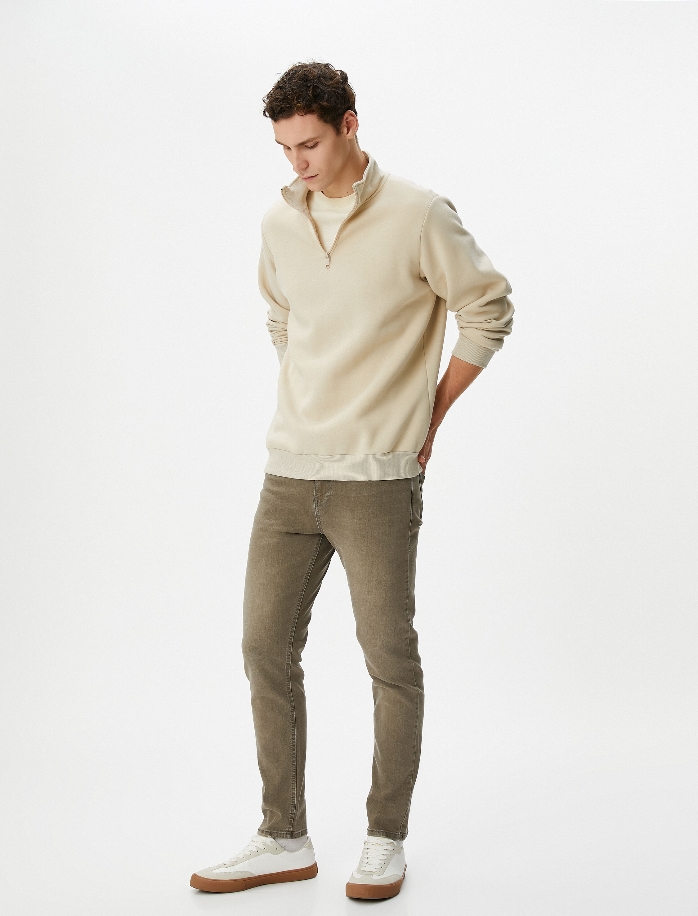   Slim Fit Yıkamalı Kot Pantolon - Brad Jean