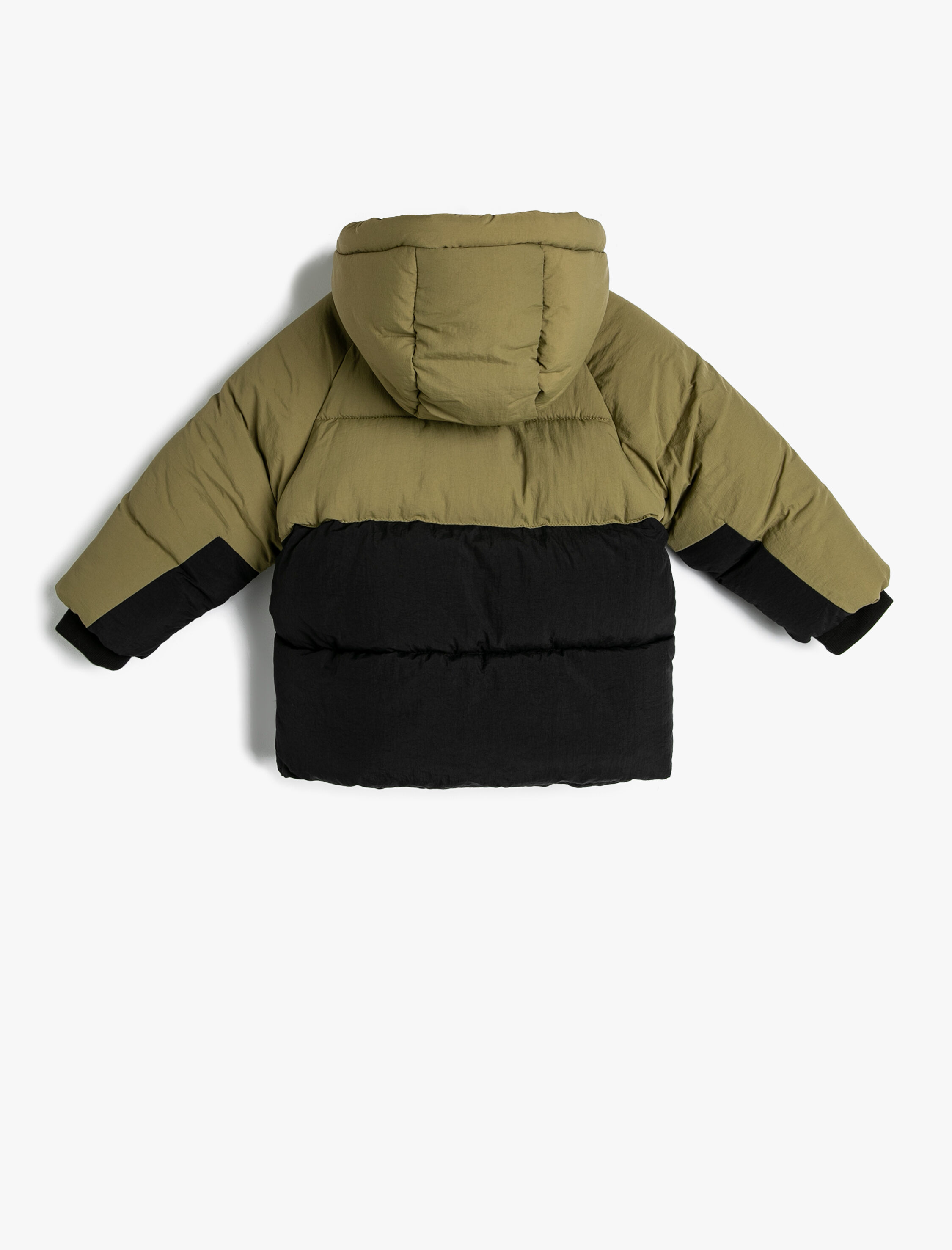  Erkek Bebek Şişme Mont Kapüşonlu Peluş Astarlı Cepli