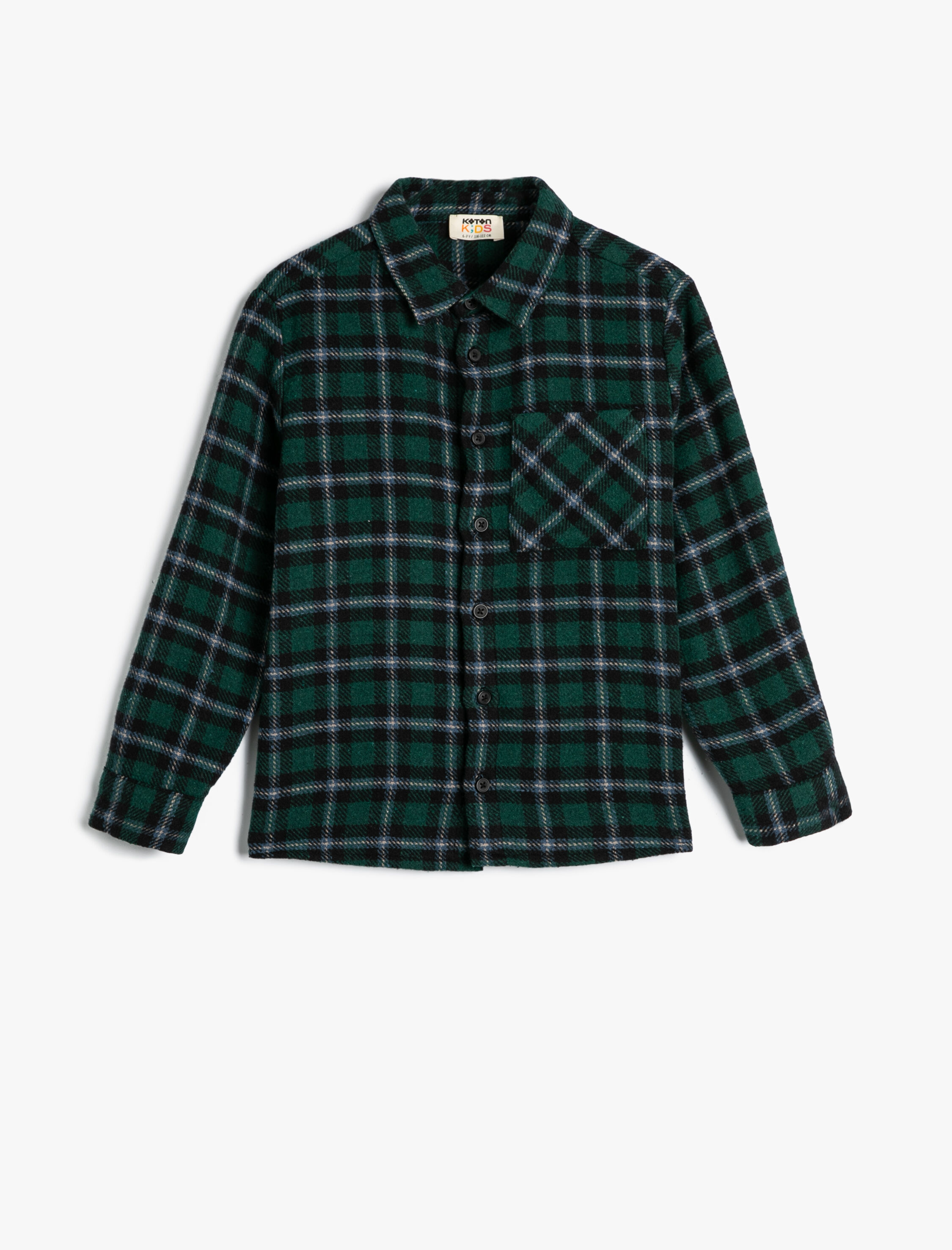 Erkek Çocuk Yılbaşı Oduncu Gömlek Uzun Kollu Düğmeli