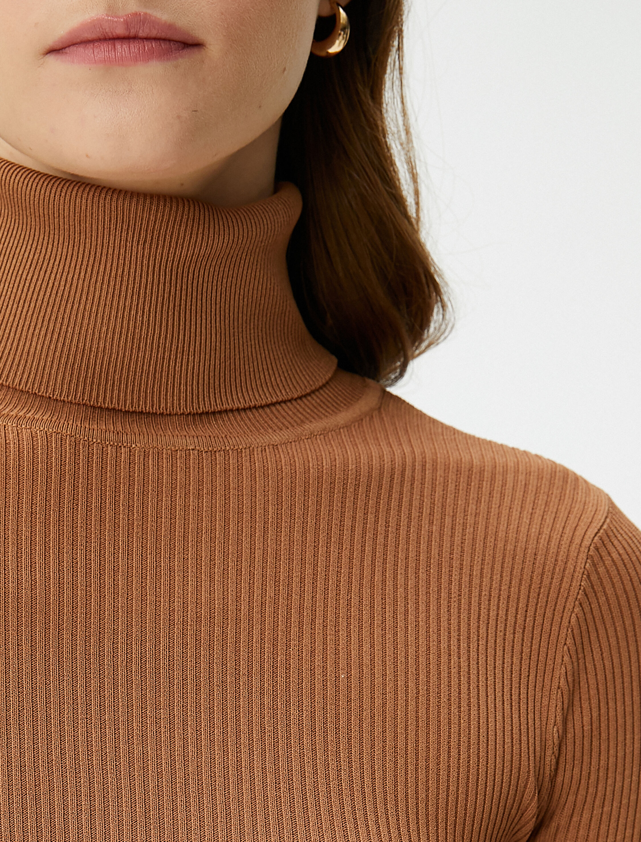   Boğazlı Kazak Basic Fitilli