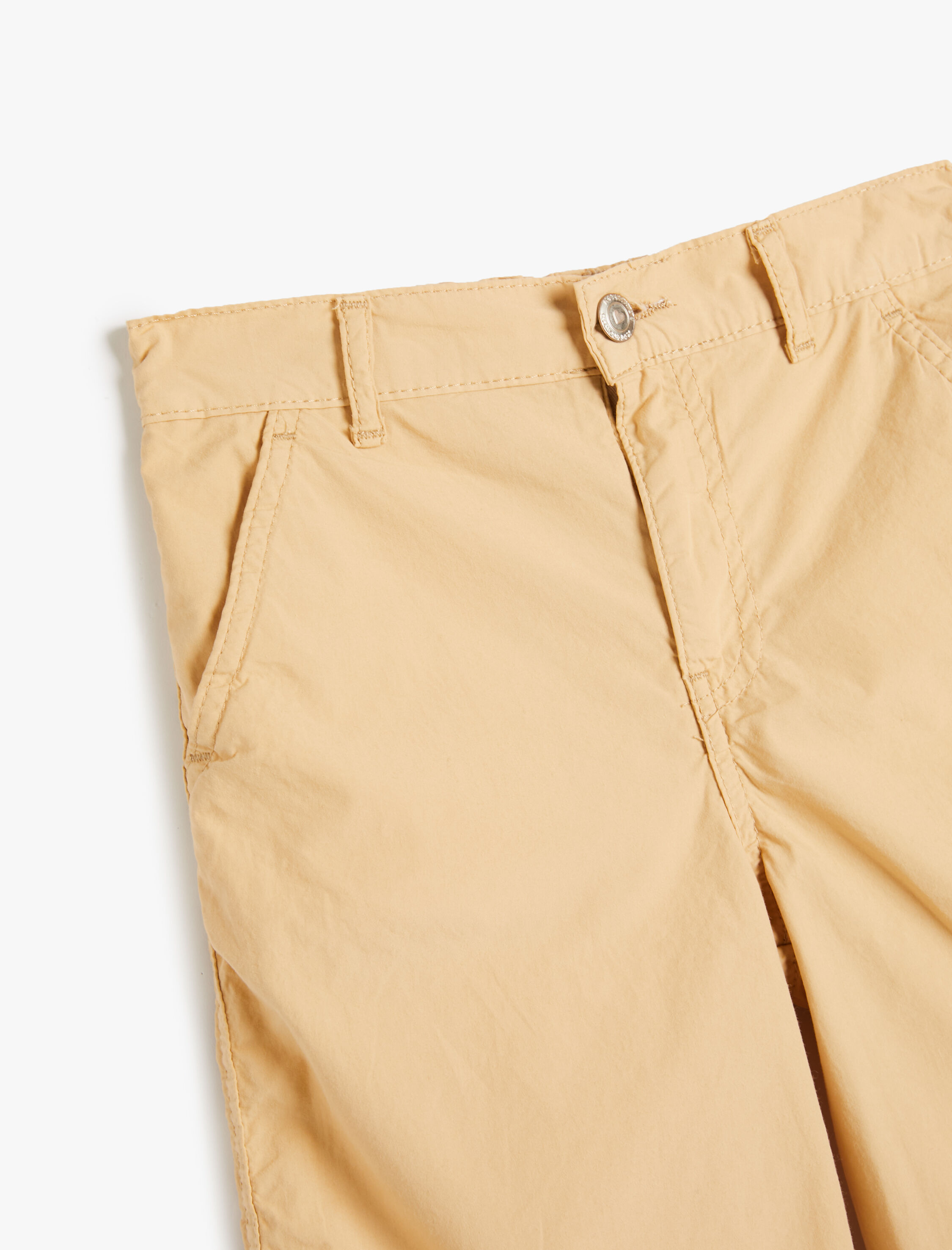 Kız Çocuk Paraşüt Kot Pantolon Pamuklu Beli Lastikli Cepli - Parachute Jean