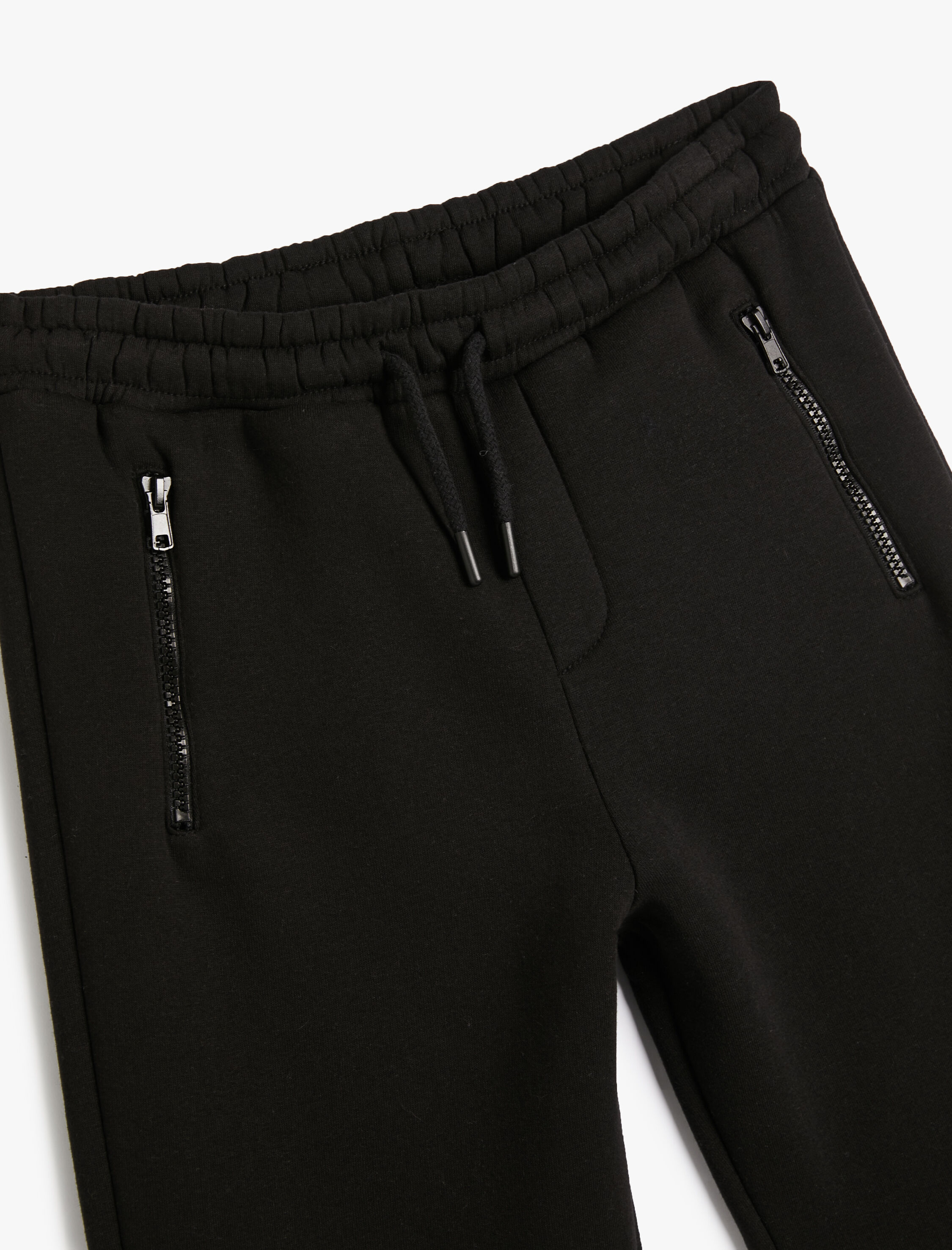  Erkek Çocuk Jogger Eşofman Altı Fermuar Detaylı Şardonlu Pamuklu