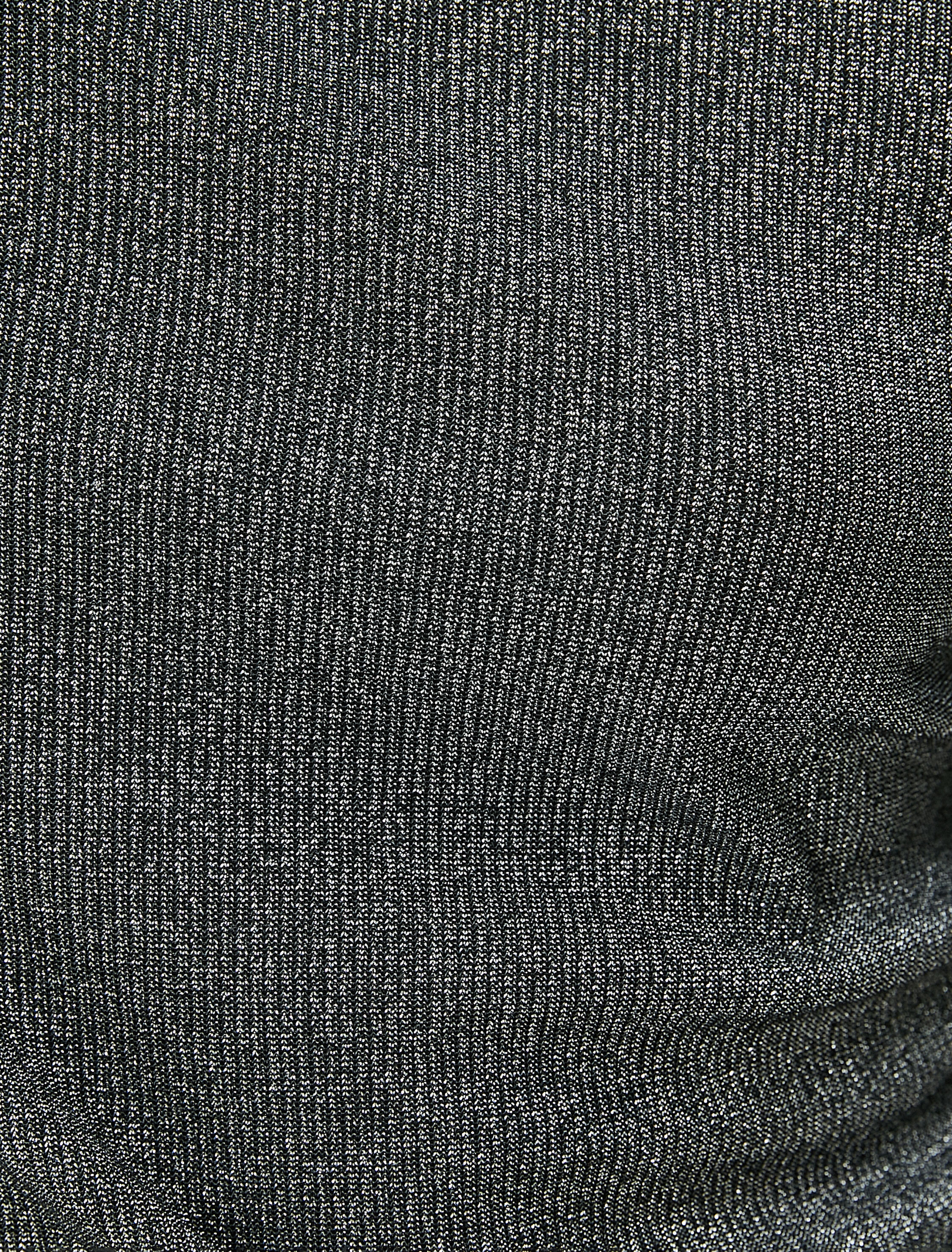   Uzun Kollu Tişört Metalik Dik Yaka Slim Fit