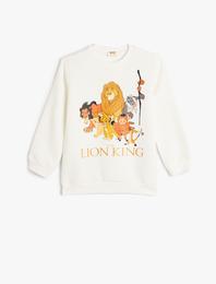 Aslan Kral Sweatshirt Lisanslı Uzun kollu Şardonlu