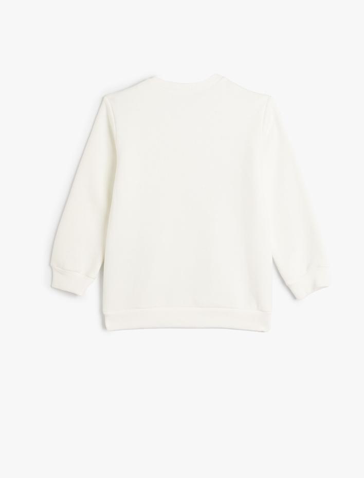 Erkek Çocuk Aslan Kral Sweatshirt Lisanslı Uzun kollu Şardonlu