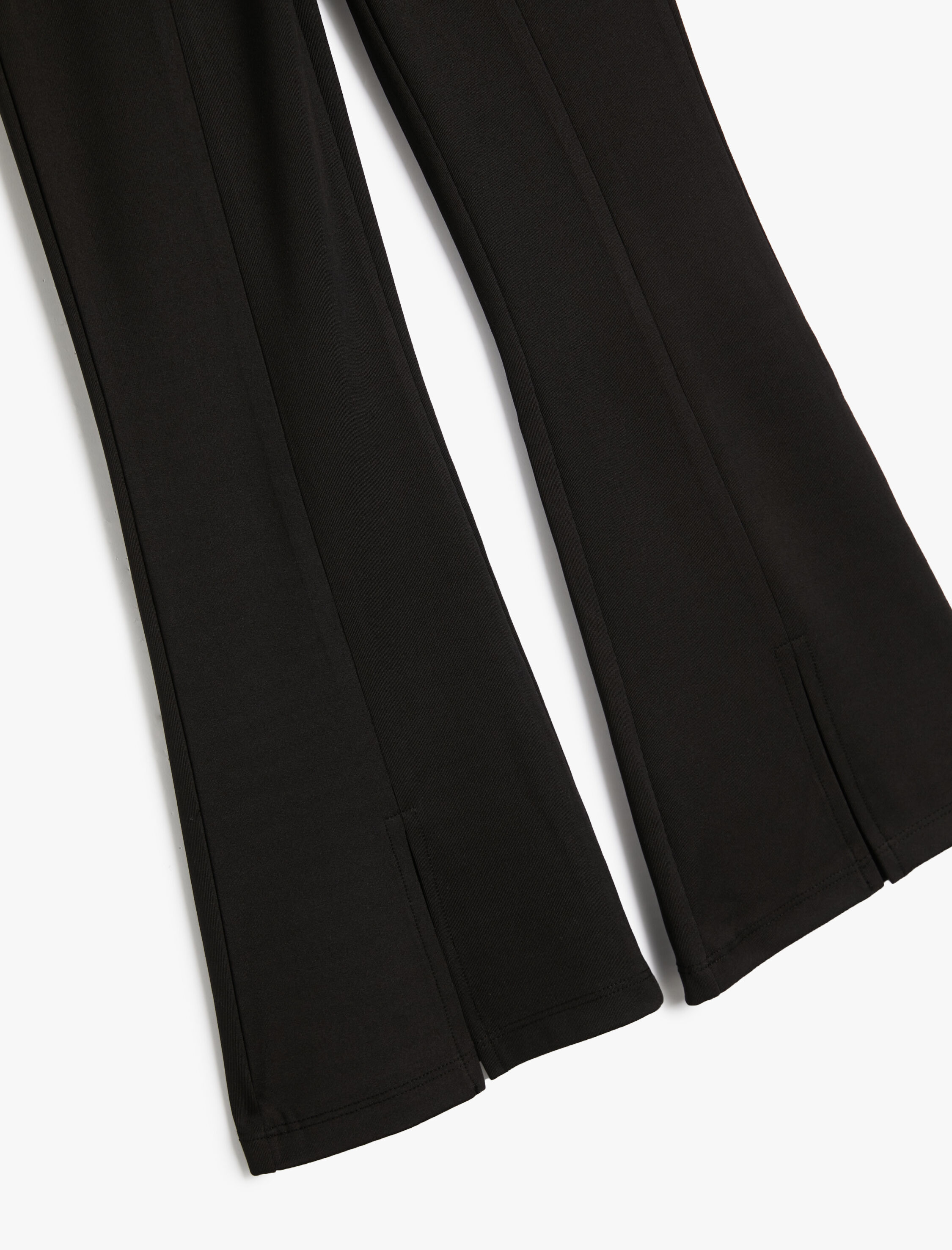  Kız Çocuk İspanyol Paça Pantolon Yırtmaç Detaylı