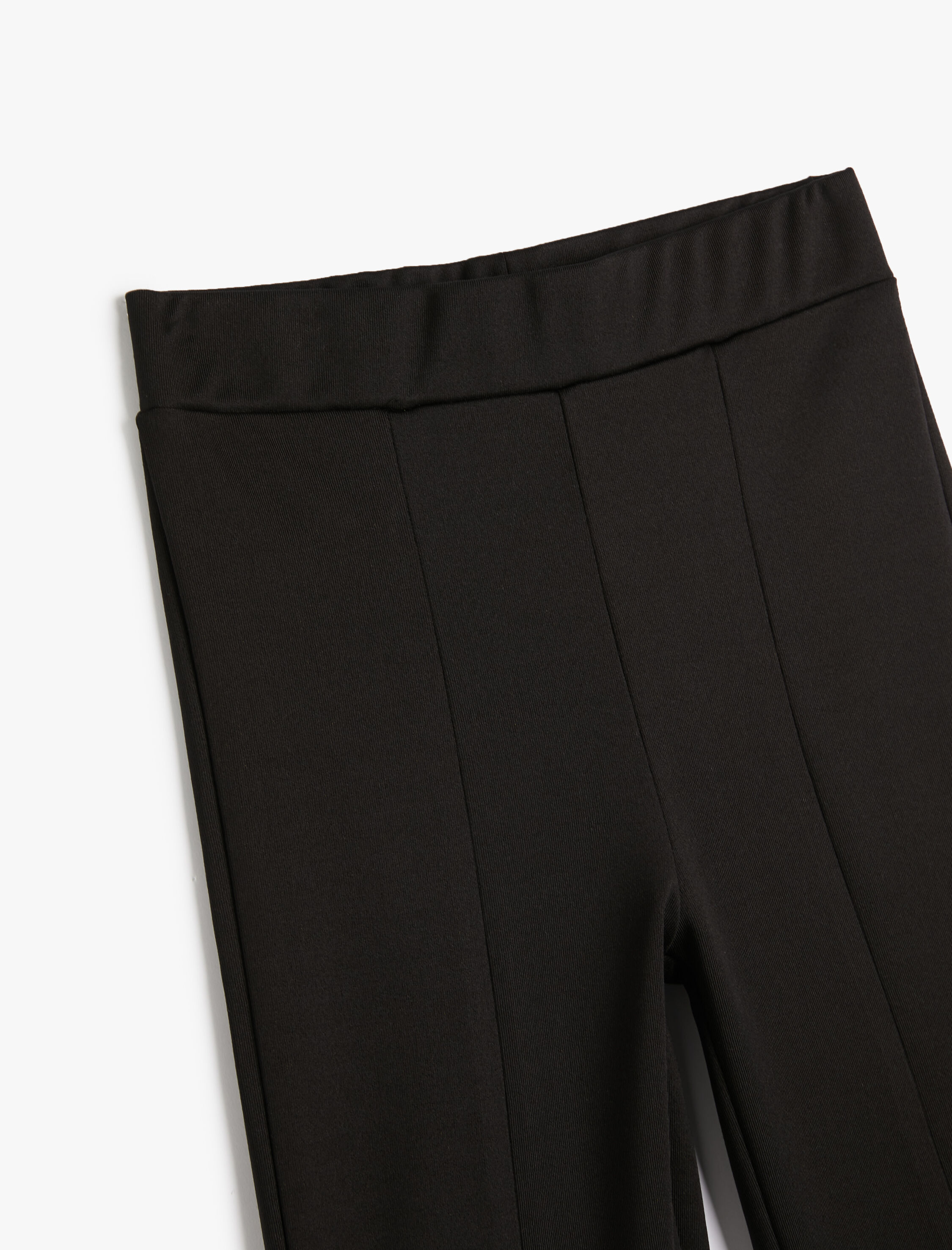  Kız Çocuk İspanyol Paça Pantolon Yırtmaç Detaylı