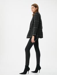 Yüksek Bel Kot Pantolon Dar Paça Dar Kesim - Carmen Jean