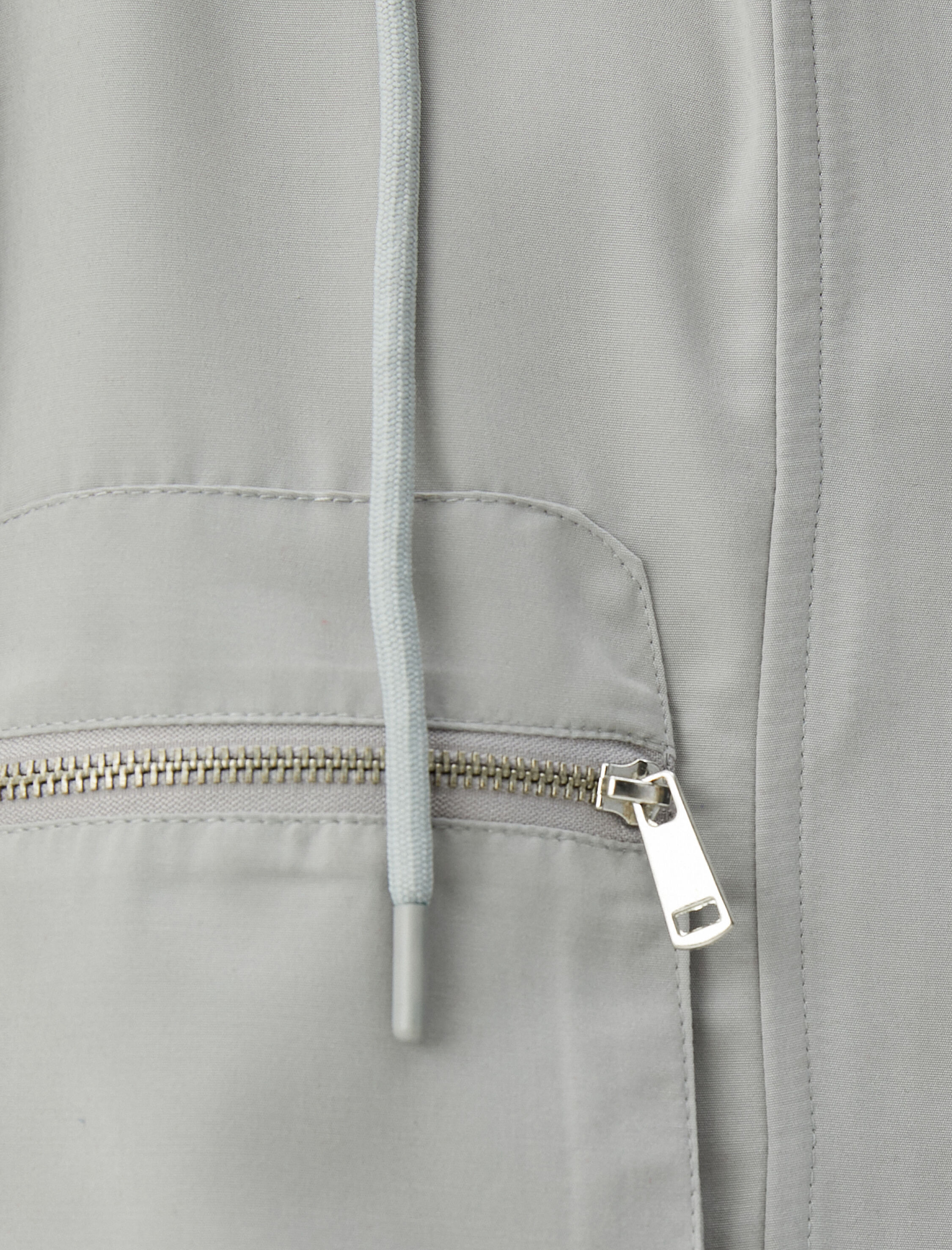   Kapşonlu Mont Fermuarlı Çıtçıt Kapamalı Cepli