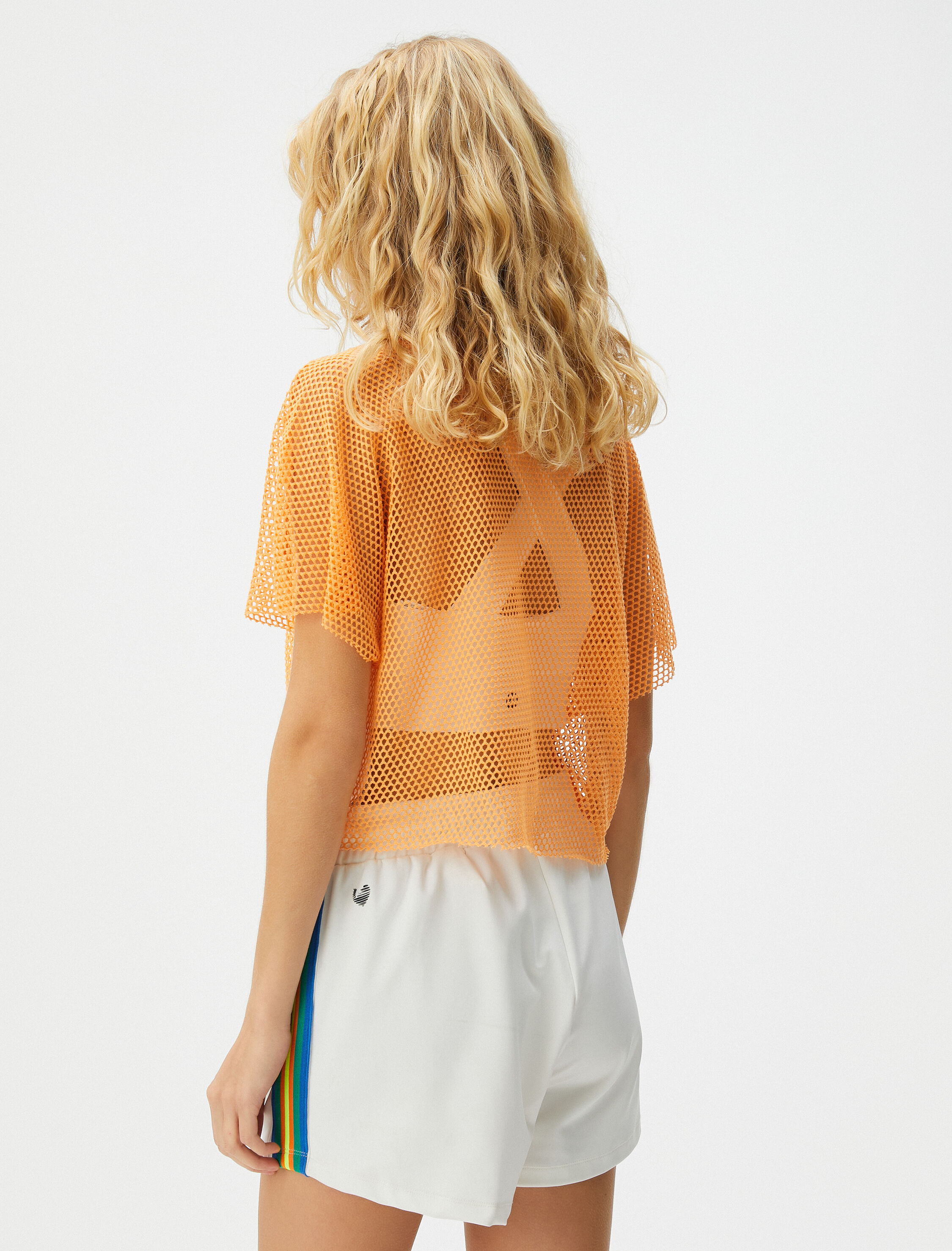   File Tişört Yarasa Kol Bisiklet Yaka Bol Kalıp