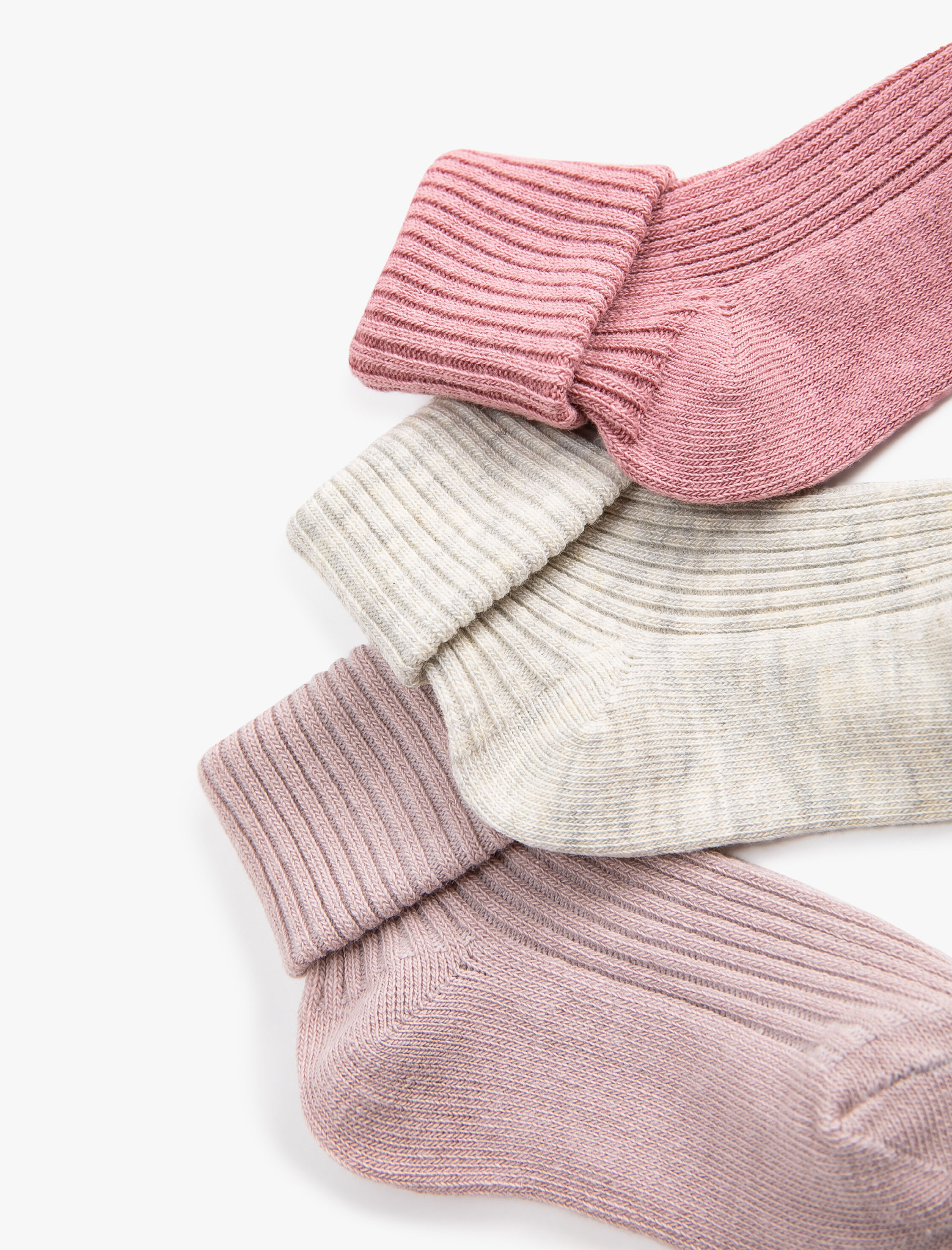  Kız Bebek 3'lü Basic Çorap Seti