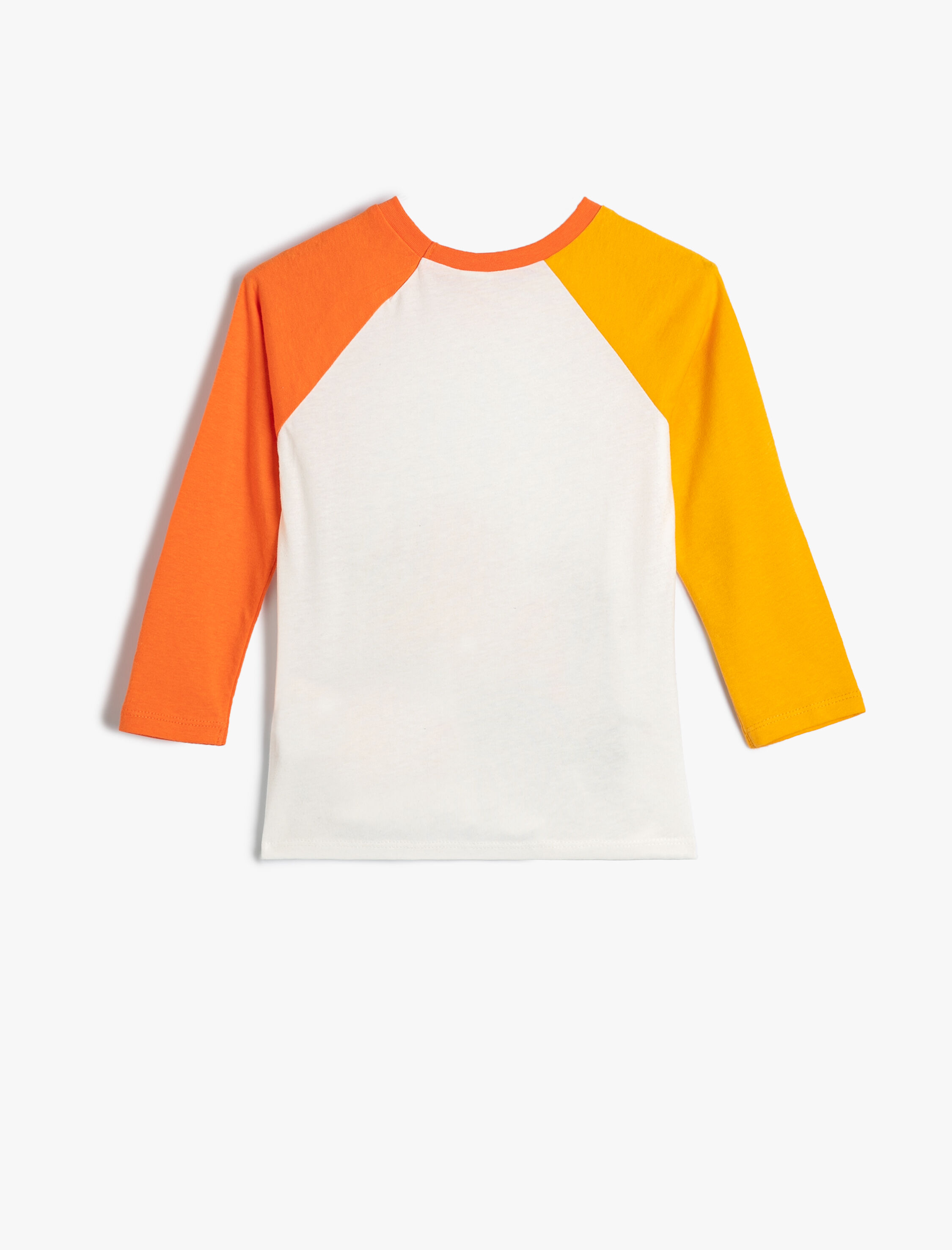  Erkek Bebek Hayvanlar Baskılı Tişört Uzun Kollu Bisiklet Yaka