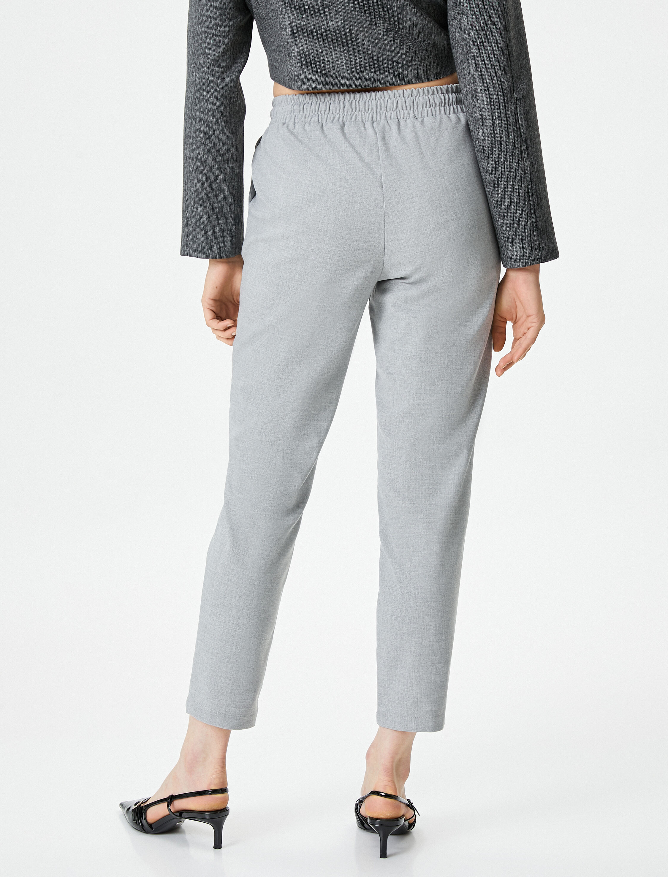   Havuç Pantolon Beli Bağcıklı Cep Detaylı