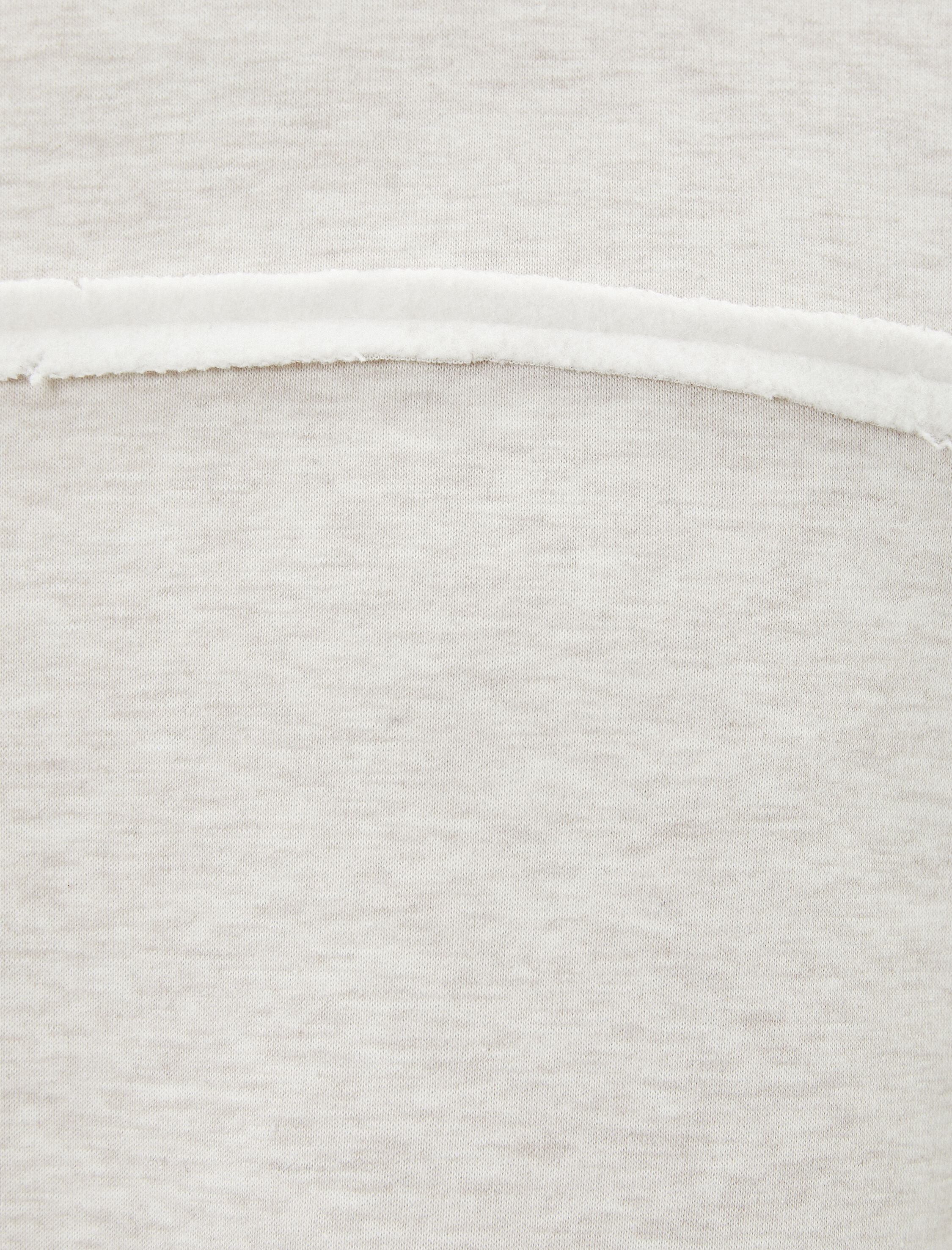 Oversize Kapşonlu Sweatshirt Dikiş Detaylı Uzun Kollu Şardonlu