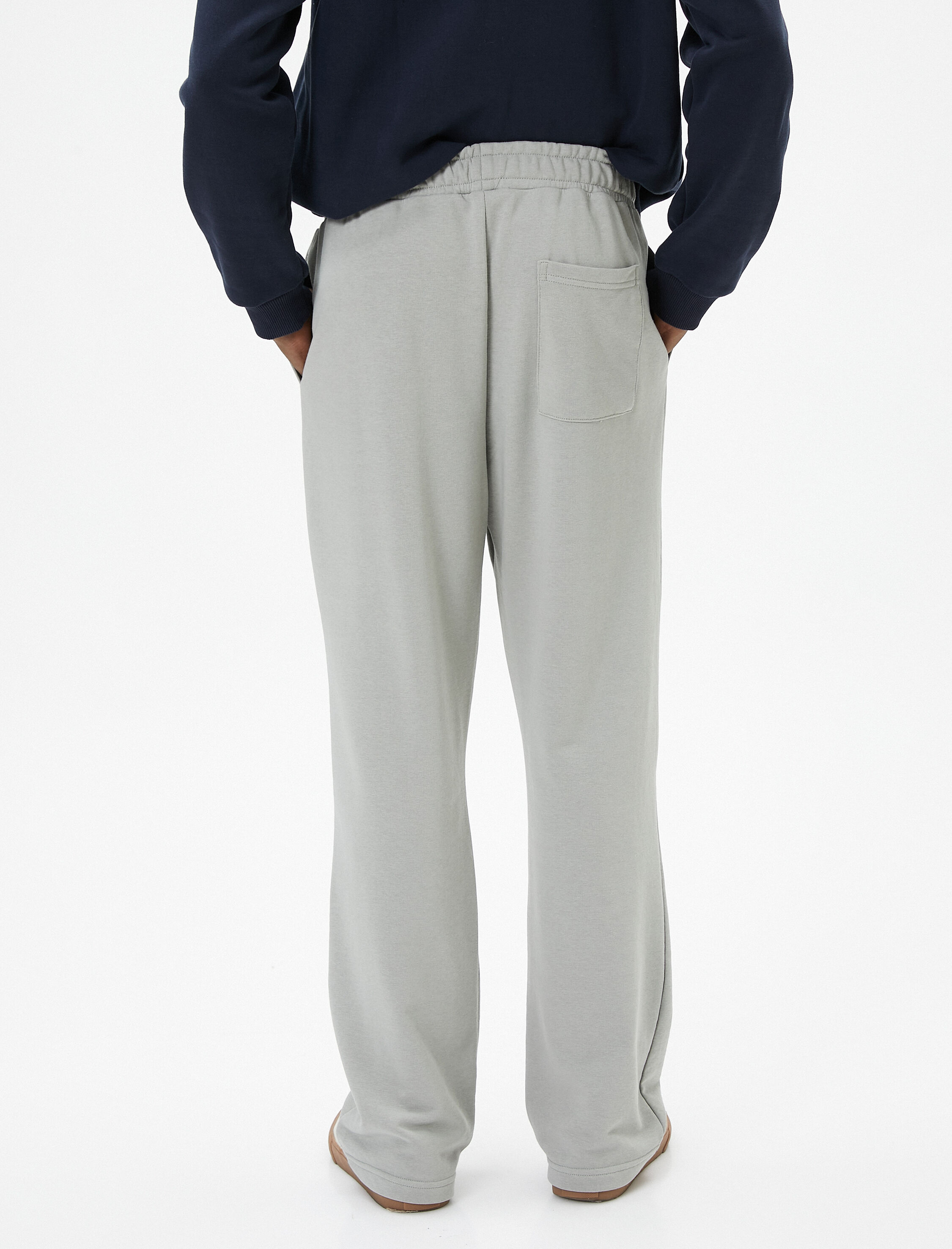   Oversize Eşofman Altı Beli Lastikli Cep Detaylı Bol Paça