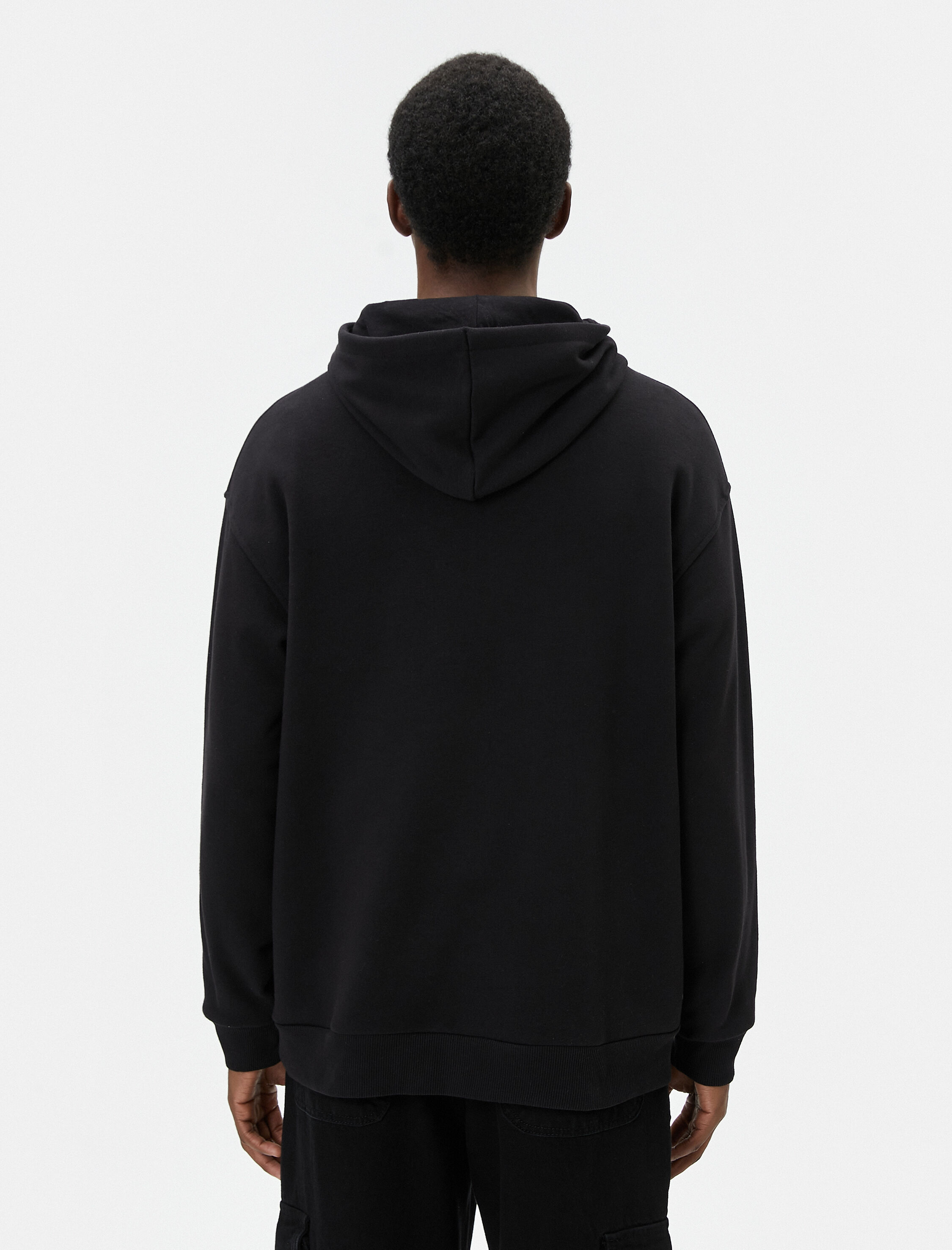   Batman Oversize Hoodie Kanguru Cepli Lisanslı Baskılı Şardonlu