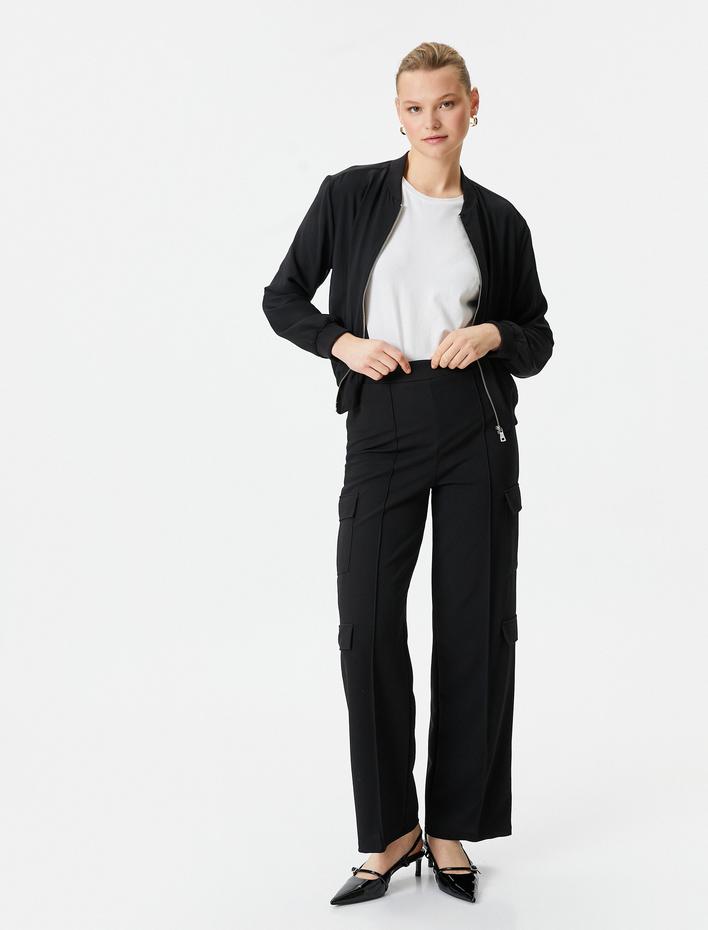  Kargo Pantolon Cepli Düz Paça