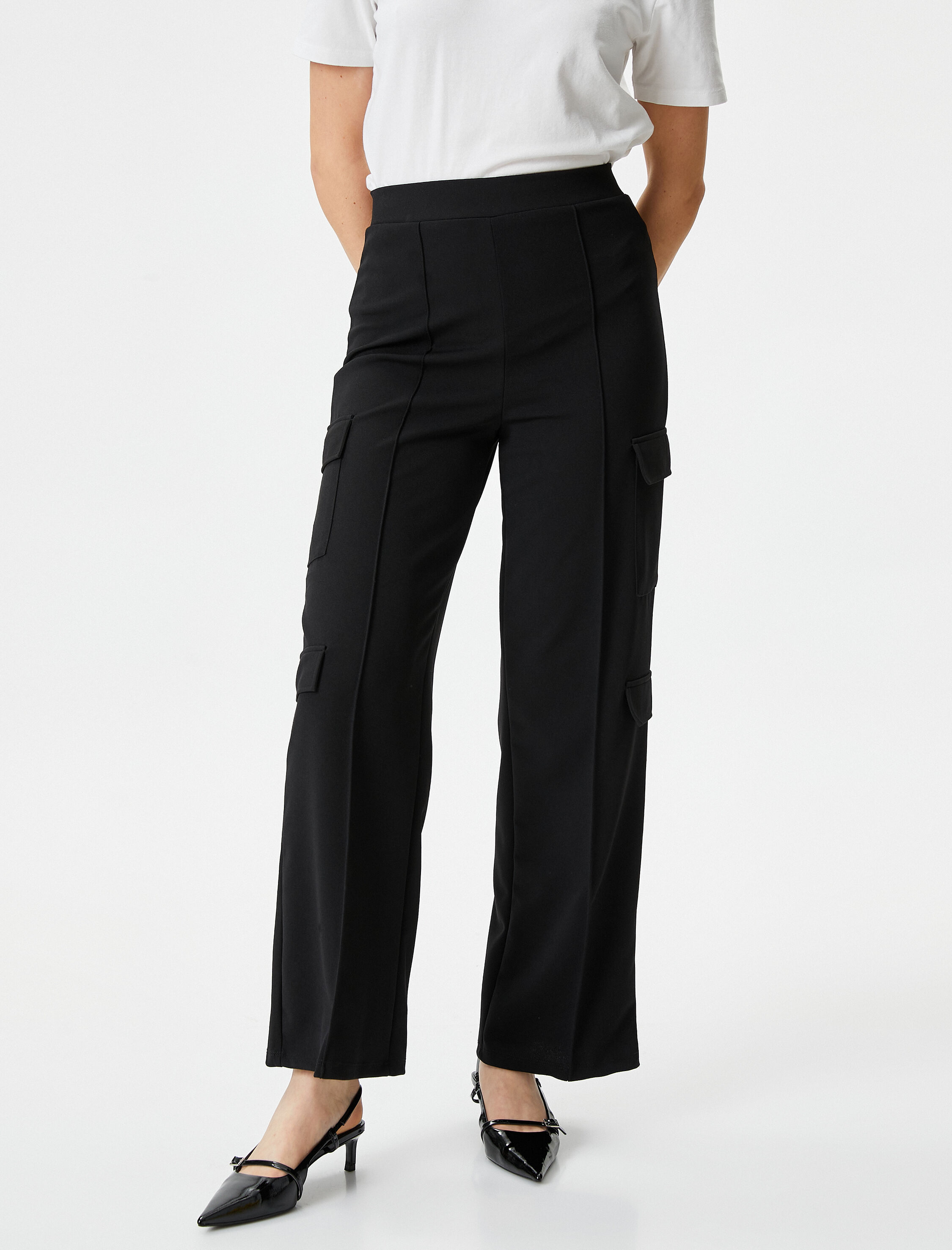   Kargo Pantolon Cepli Düz Paça