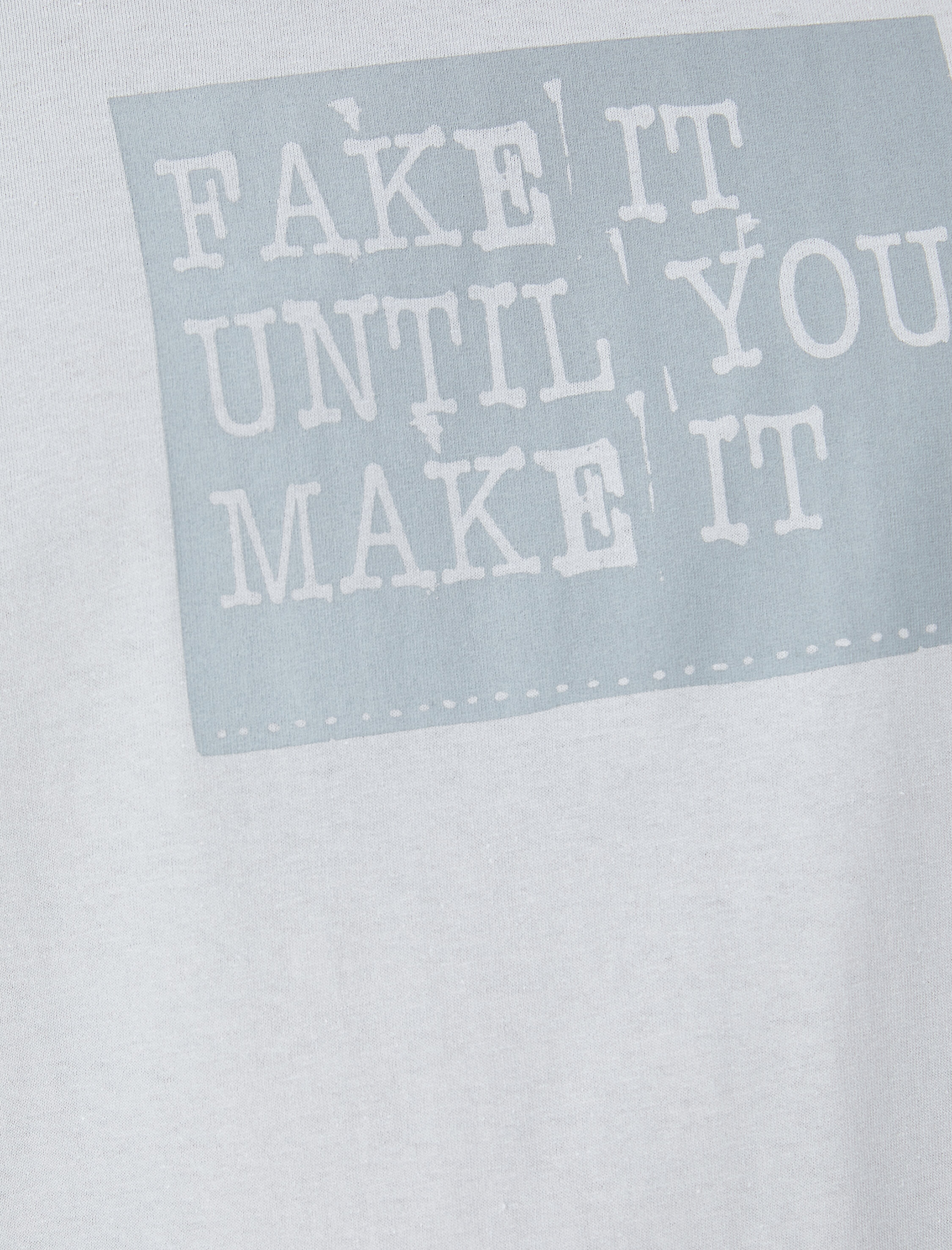   Slogan Baskılı Tişört Bisiklet Yaka Kısa Kollu Pamuklu