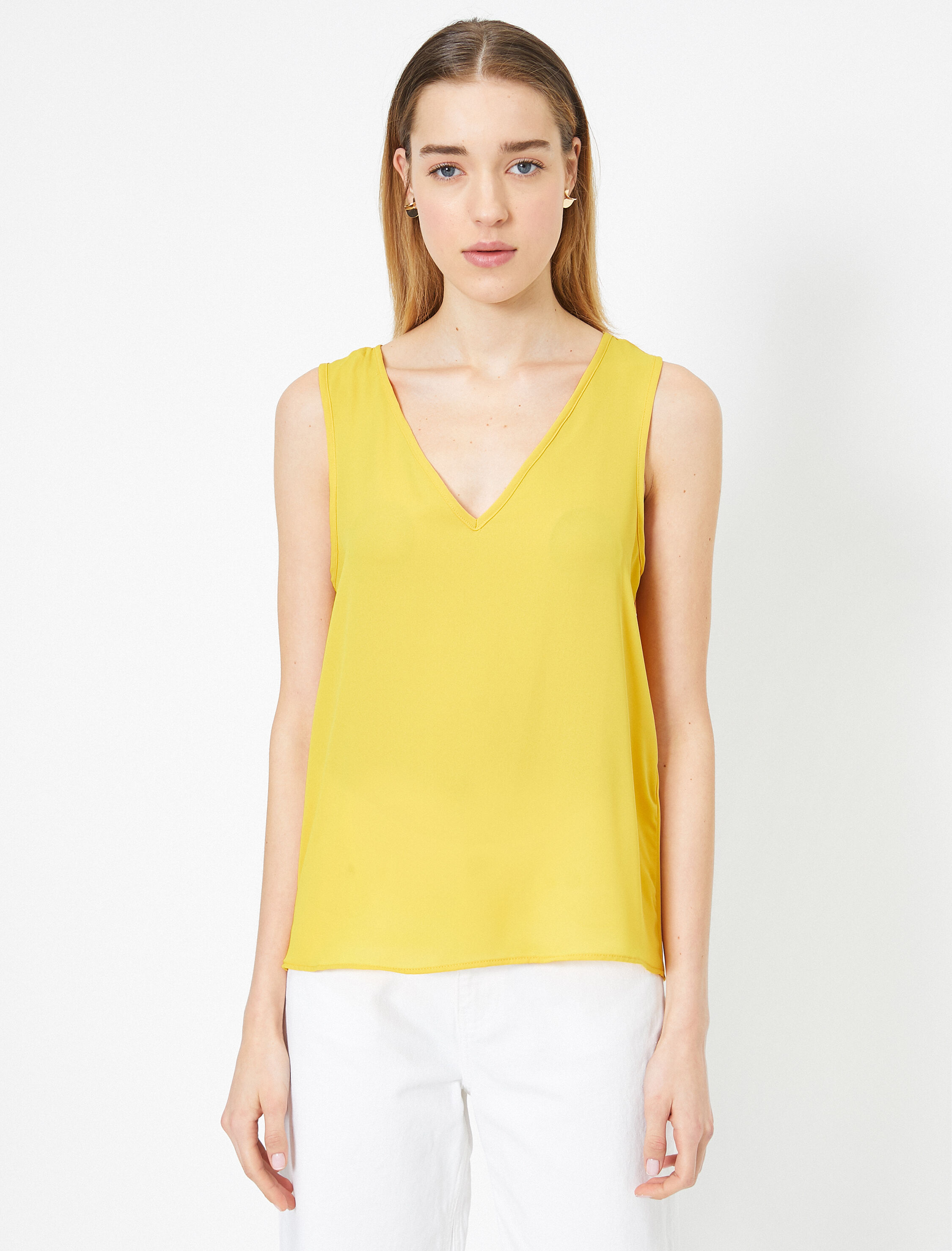 V Yaka Rahat Kesim Basic Bluz