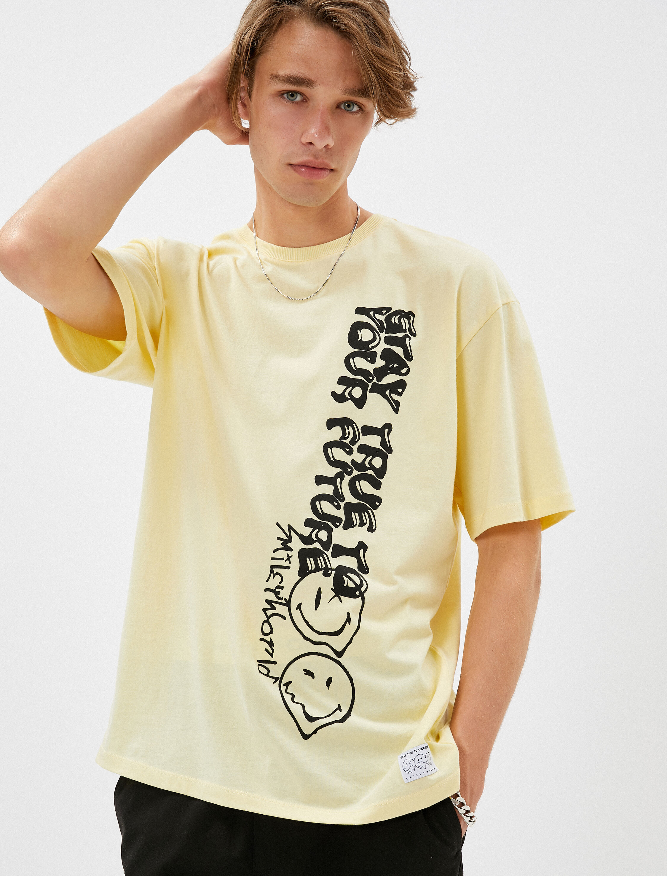   SmileyWorld® Tişört Bisiklet Yaka Lisanslı Baskılı