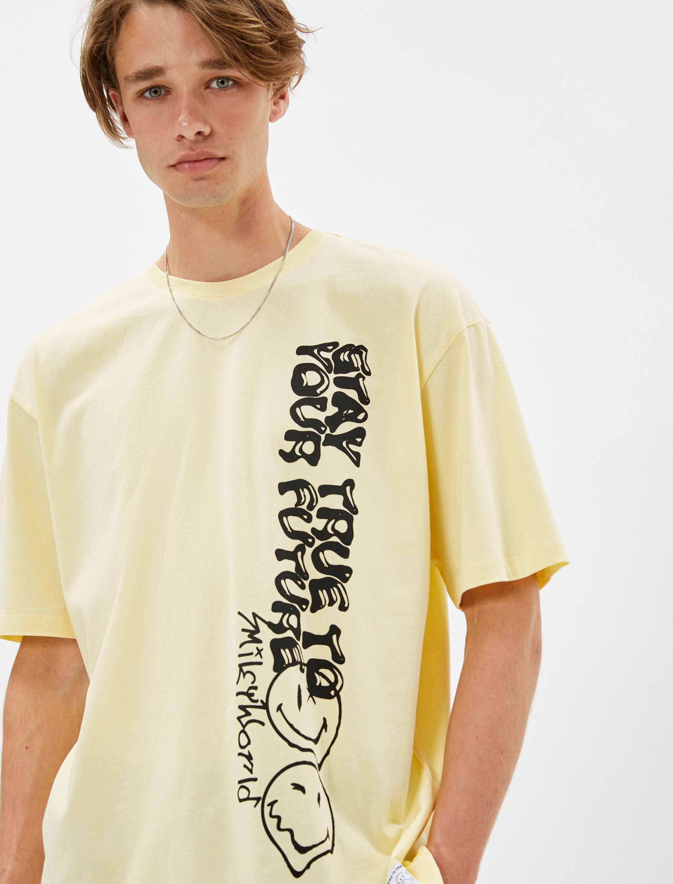   SmileyWorld® Tişört Bisiklet Yaka Lisanslı Baskılı