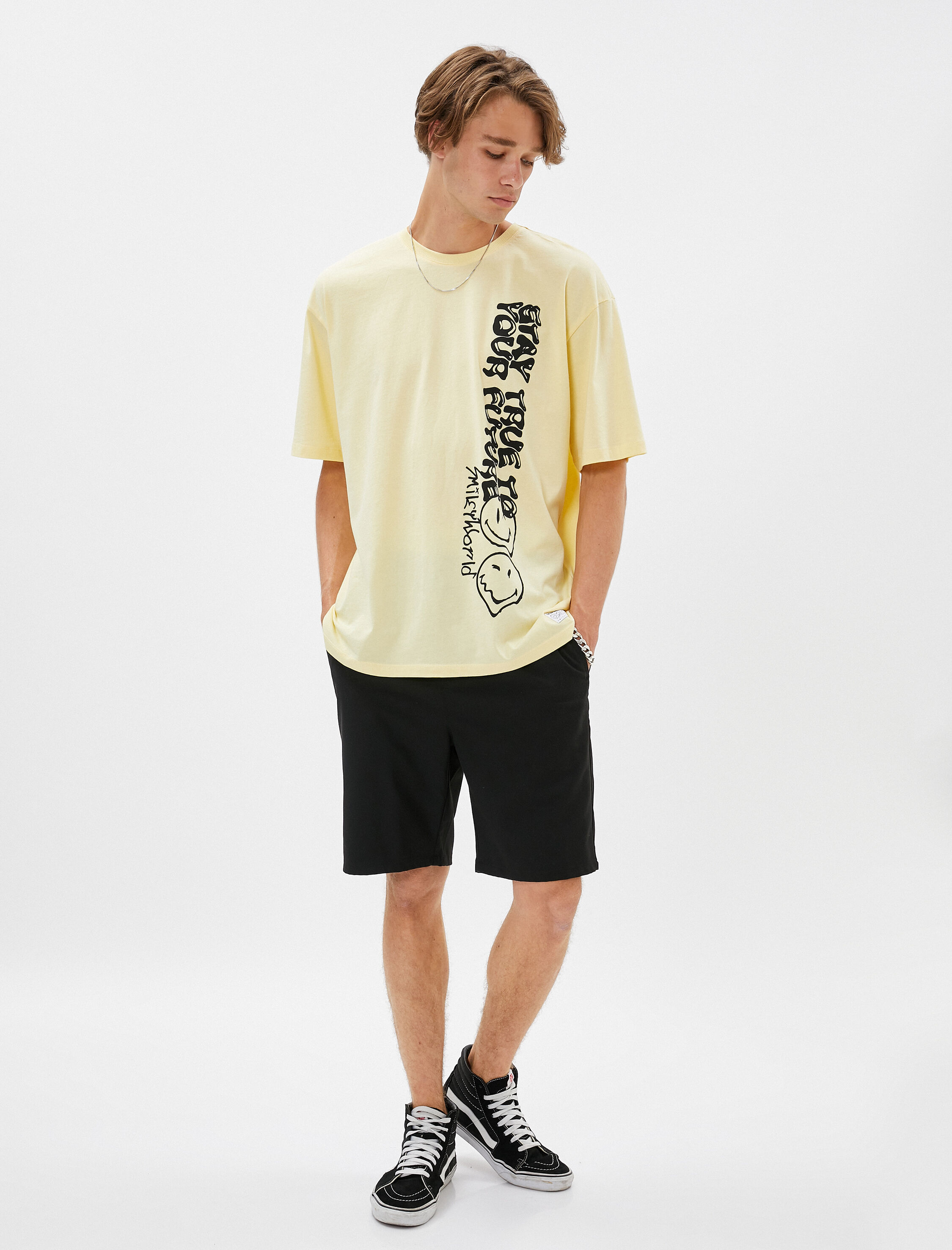   SmileyWorld® Tişört Bisiklet Yaka Lisanslı Baskılı