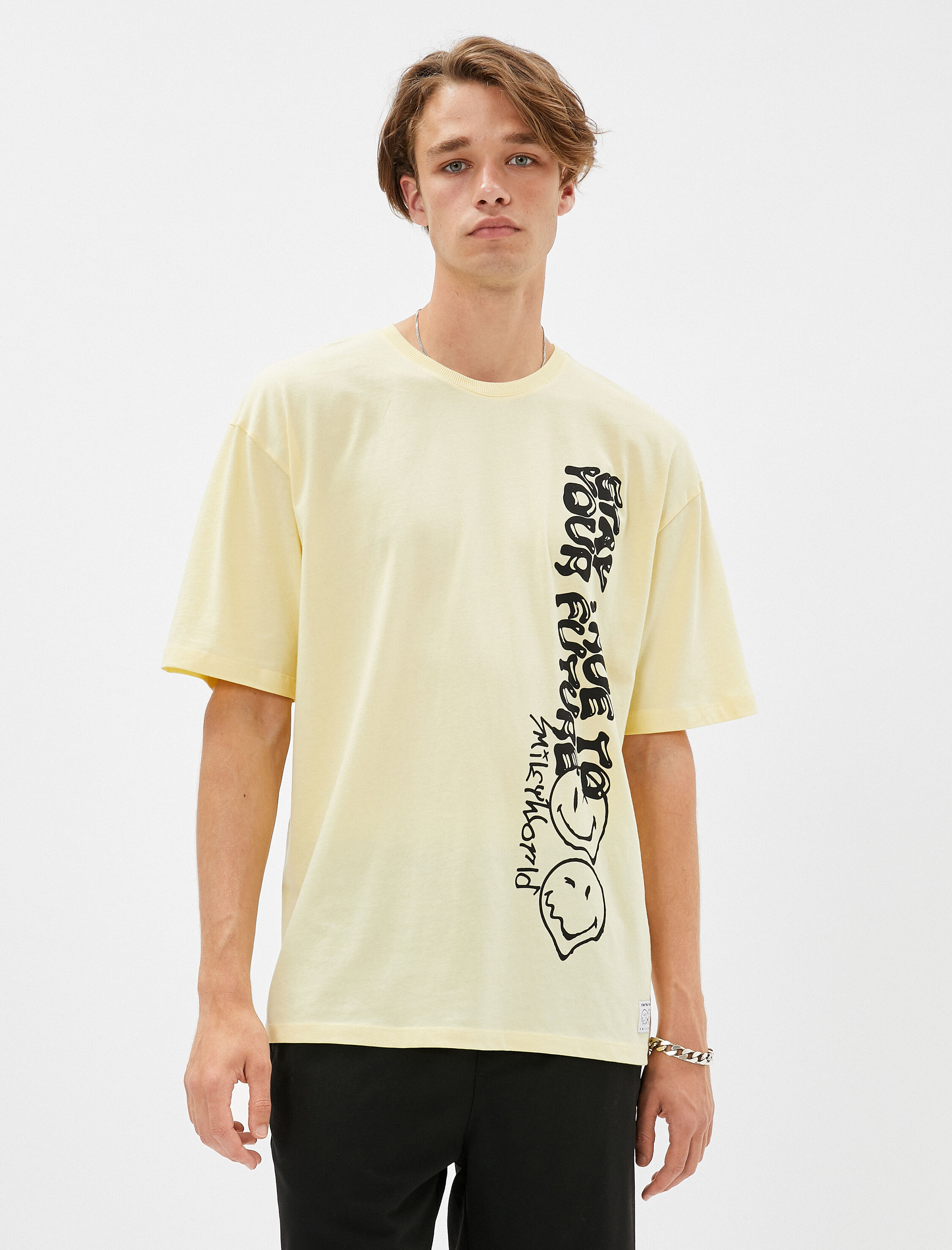   SmileyWorld® Tişört Bisiklet Yaka Lisanslı Baskılı