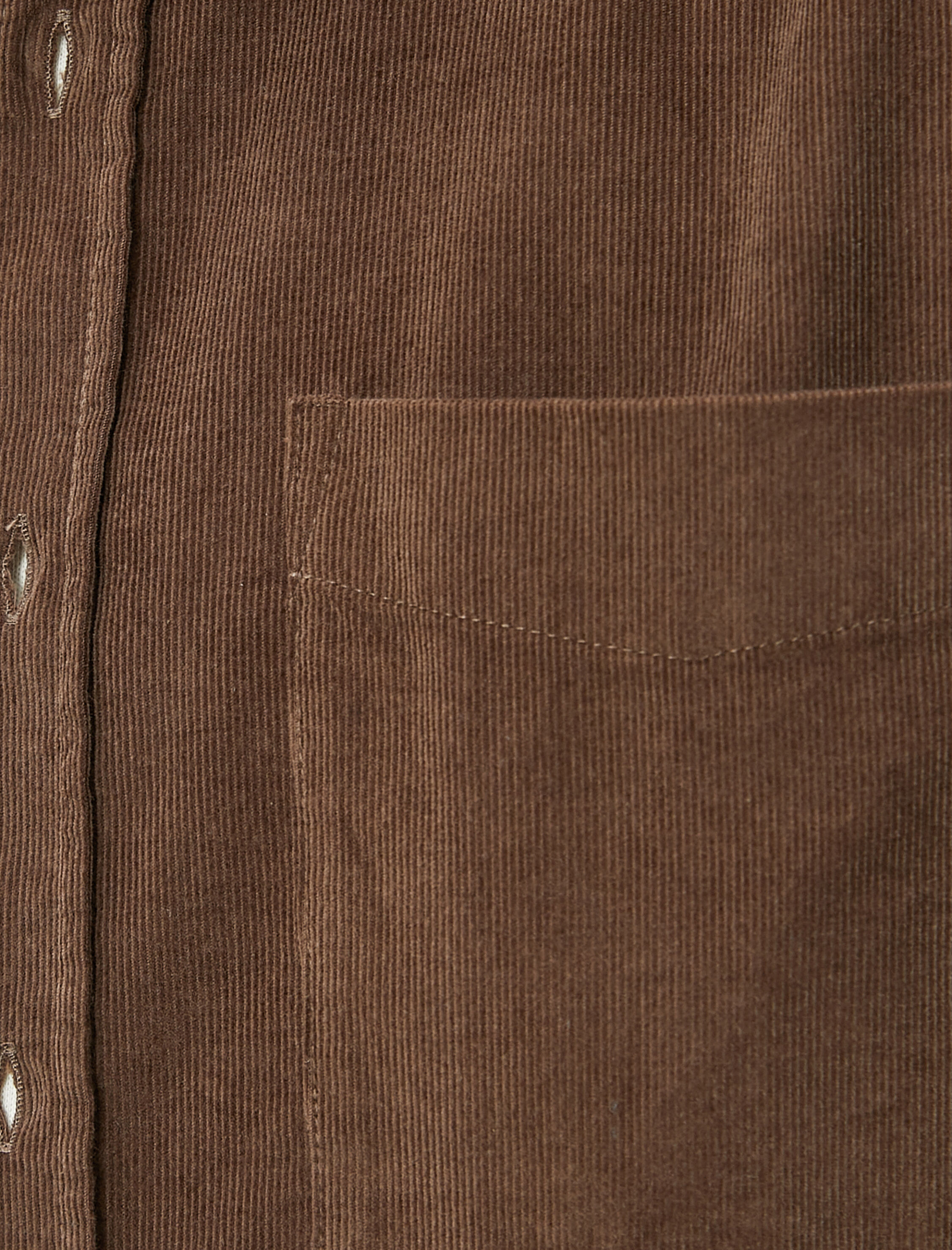   Fitilli Gömlek Düğmeli Klasik Yaka Cep Detaylı