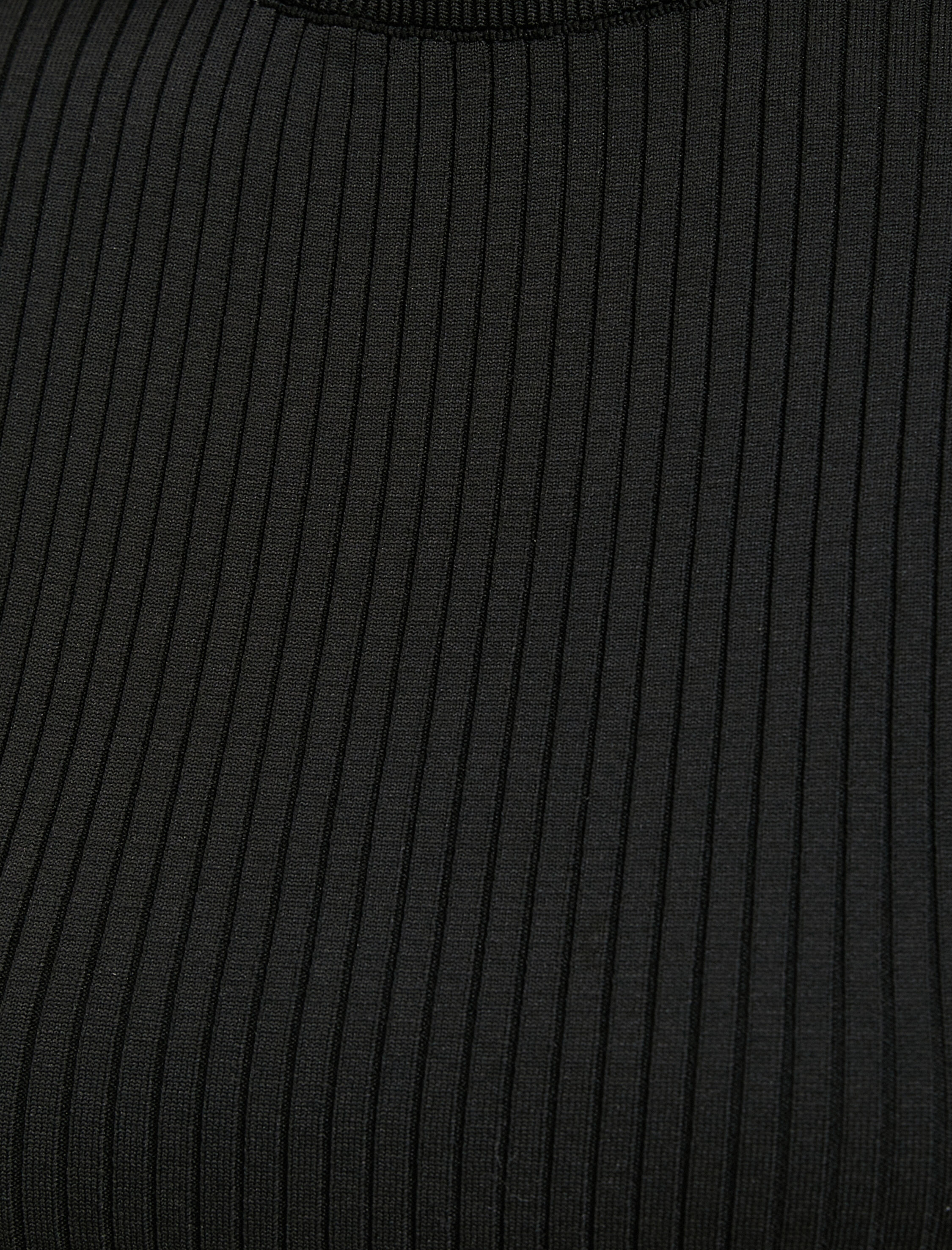   Yarım Balıkçı Yaka Kazak Triko Ribanalı