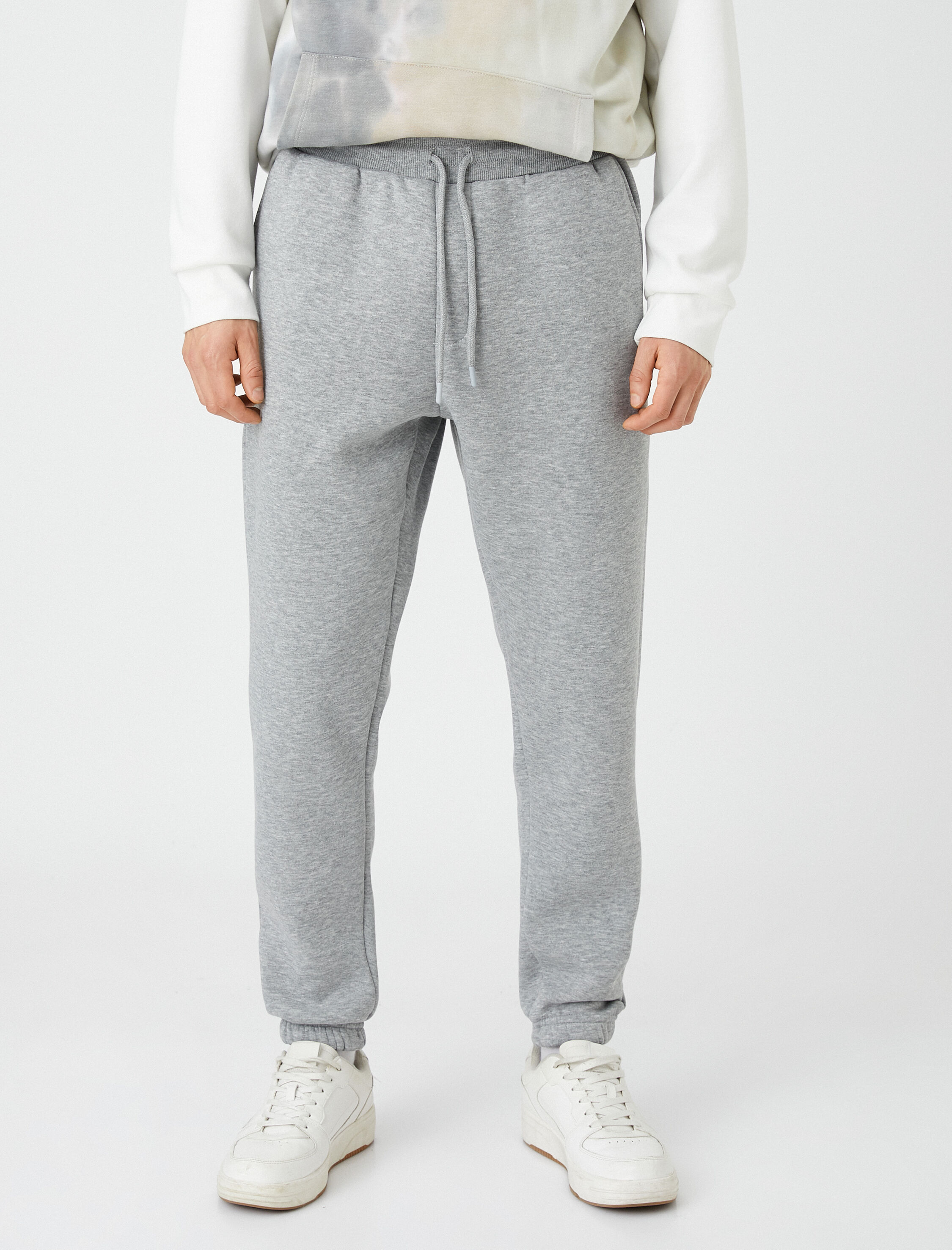   Jogger Eşofman Altı Beli Bağcıklı Cep Detaylı Şardonlu