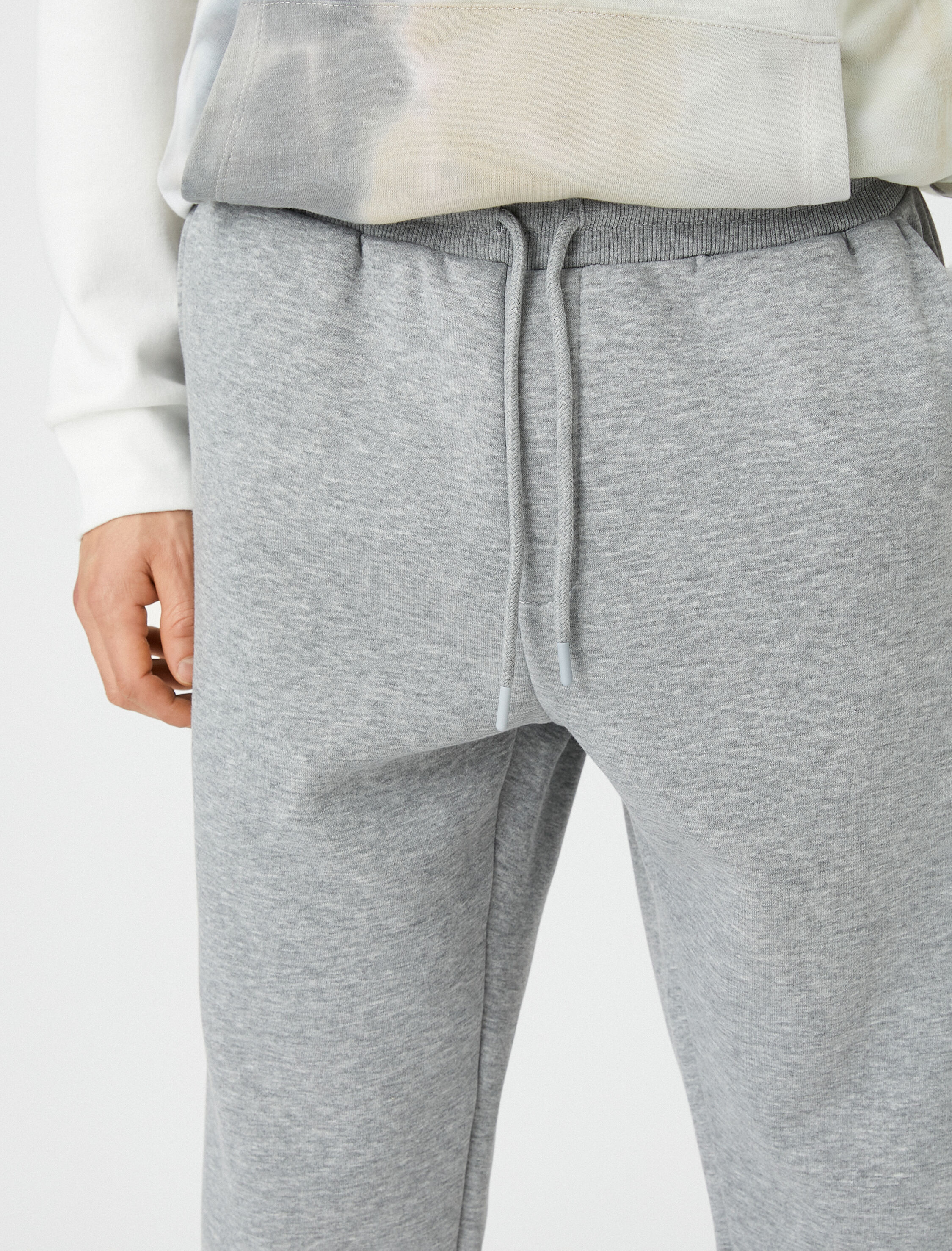   Jogger Eşofman Altı Beli Bağcıklı Cep Detaylı Şardonlu