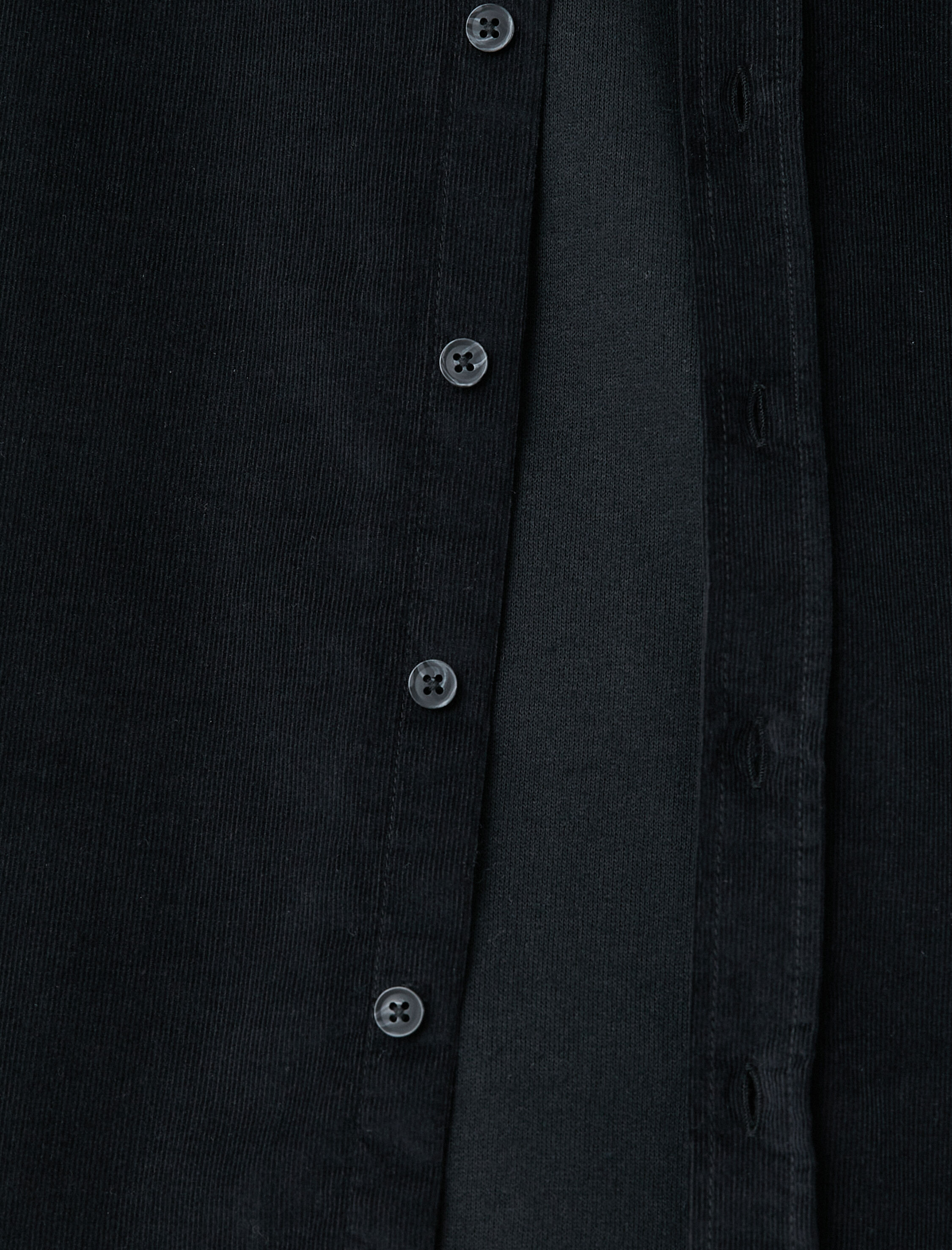   Fitilli Gömlek Düğmeli Klasik Yaka Cep Detaylı