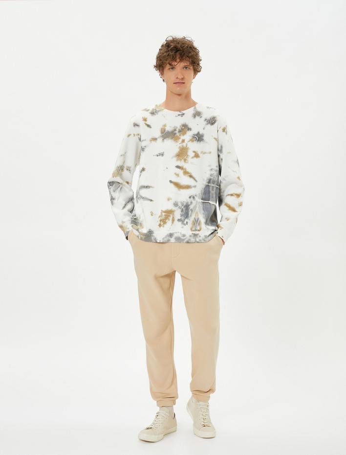  Jogger Eşofman Altı Beli Bağcıklı Cep Detaylı Şardonlu