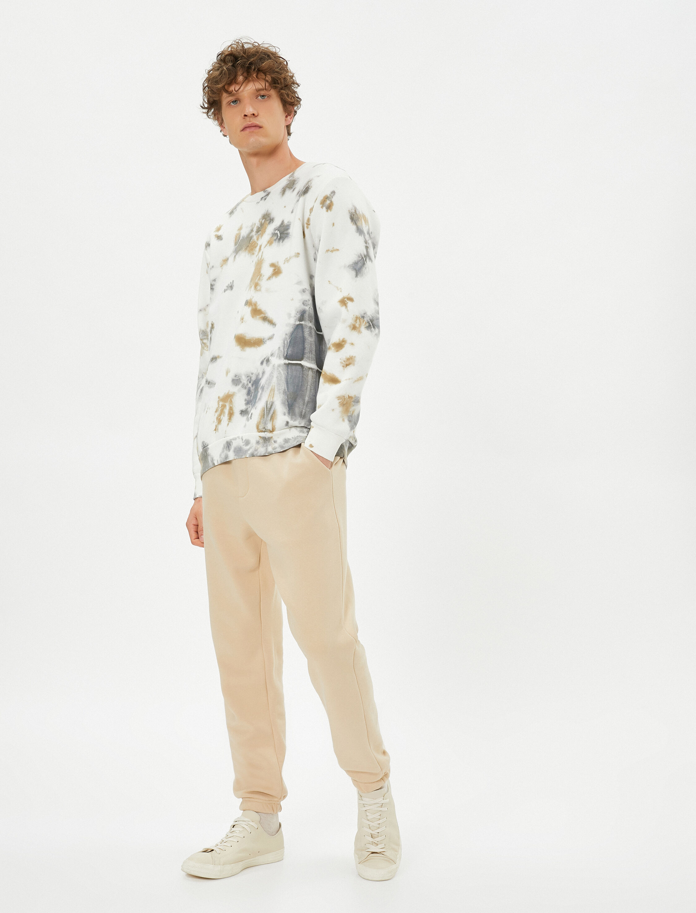   Jogger Eşofman Altı Beli Bağcıklı Cep Detaylı Şardonlu