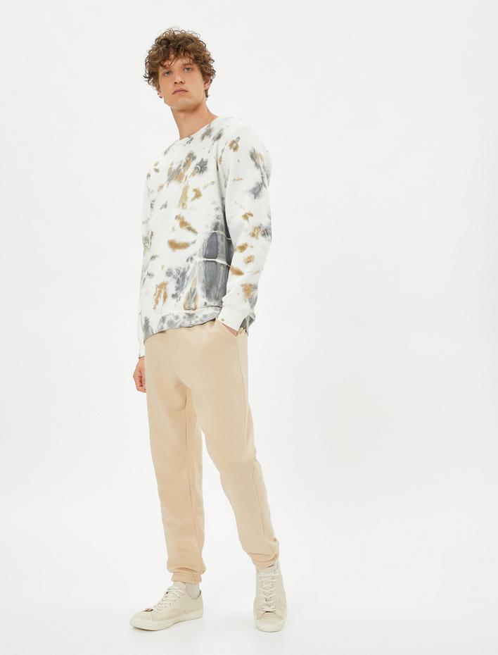  Jogger Eşofman Altı Beli Bağcıklı Cep Detaylı Şardonlu