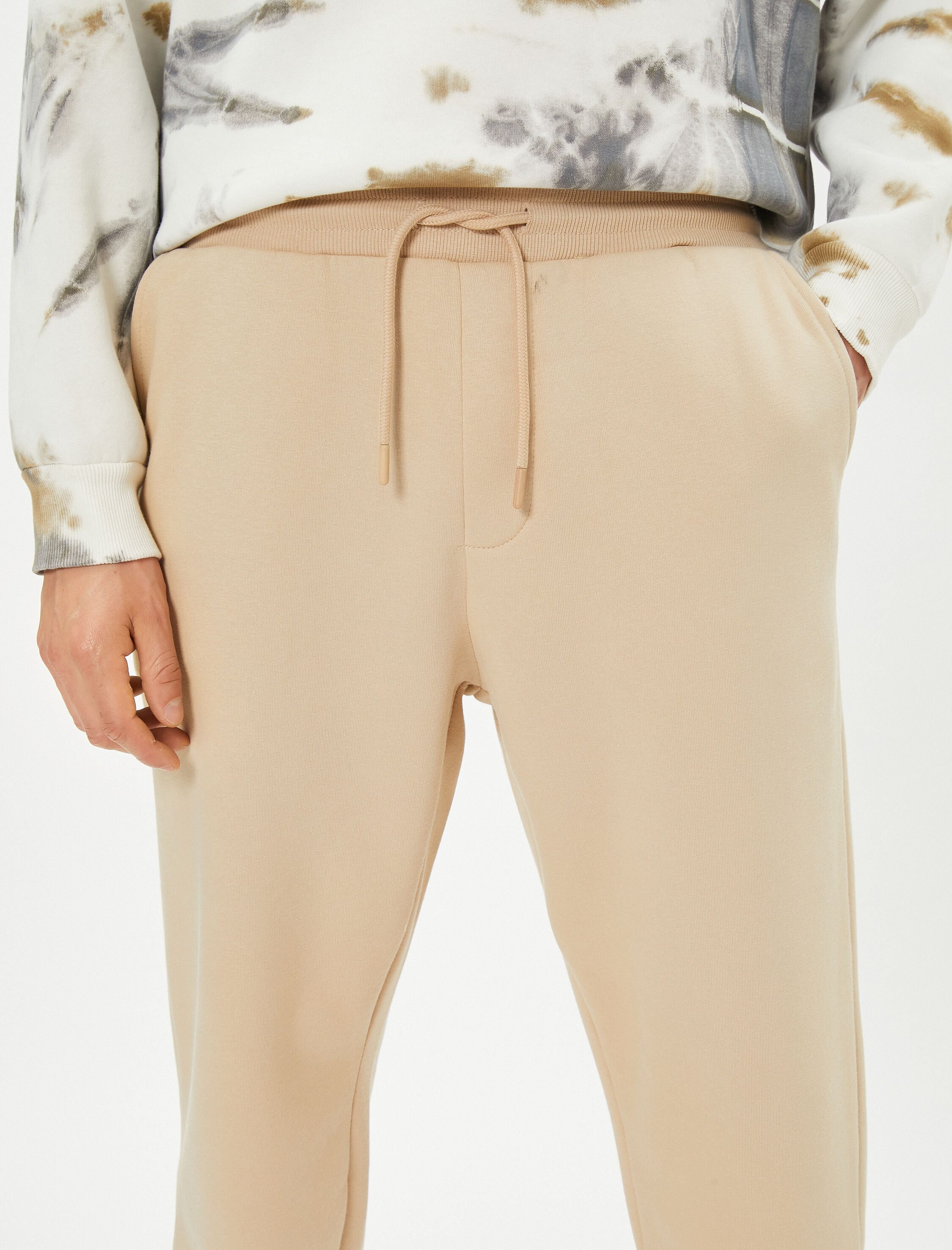   Jogger Eşofman Altı Beli Bağcıklı Cep Detaylı Şardonlu