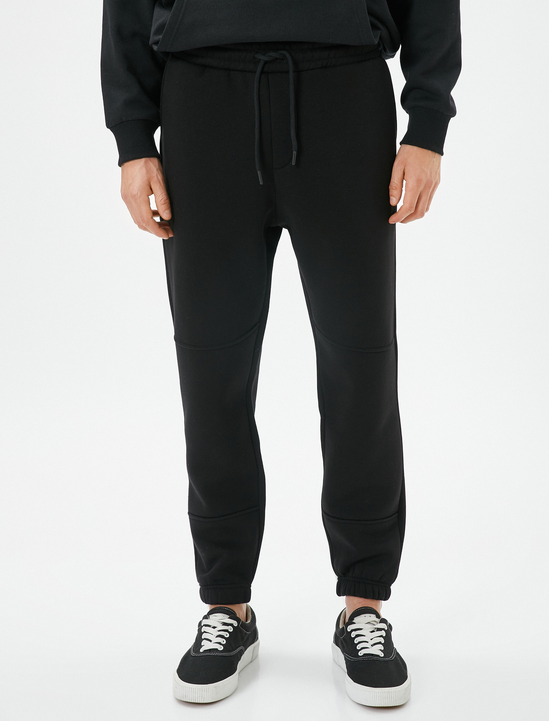   Jogger Eşofman Altı Beli Bağcıklı Cepli Dikiş Detaylı